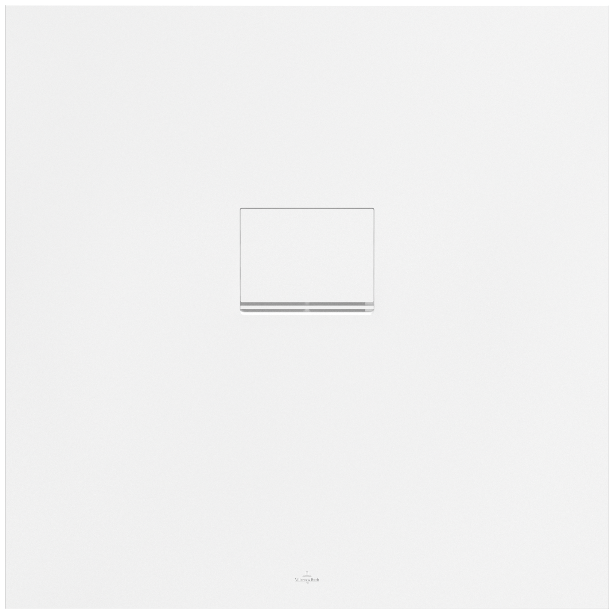 Villeroy & Boch Squaro Infinity quadratische Duschwanne, 900x900x40mm, Stone White