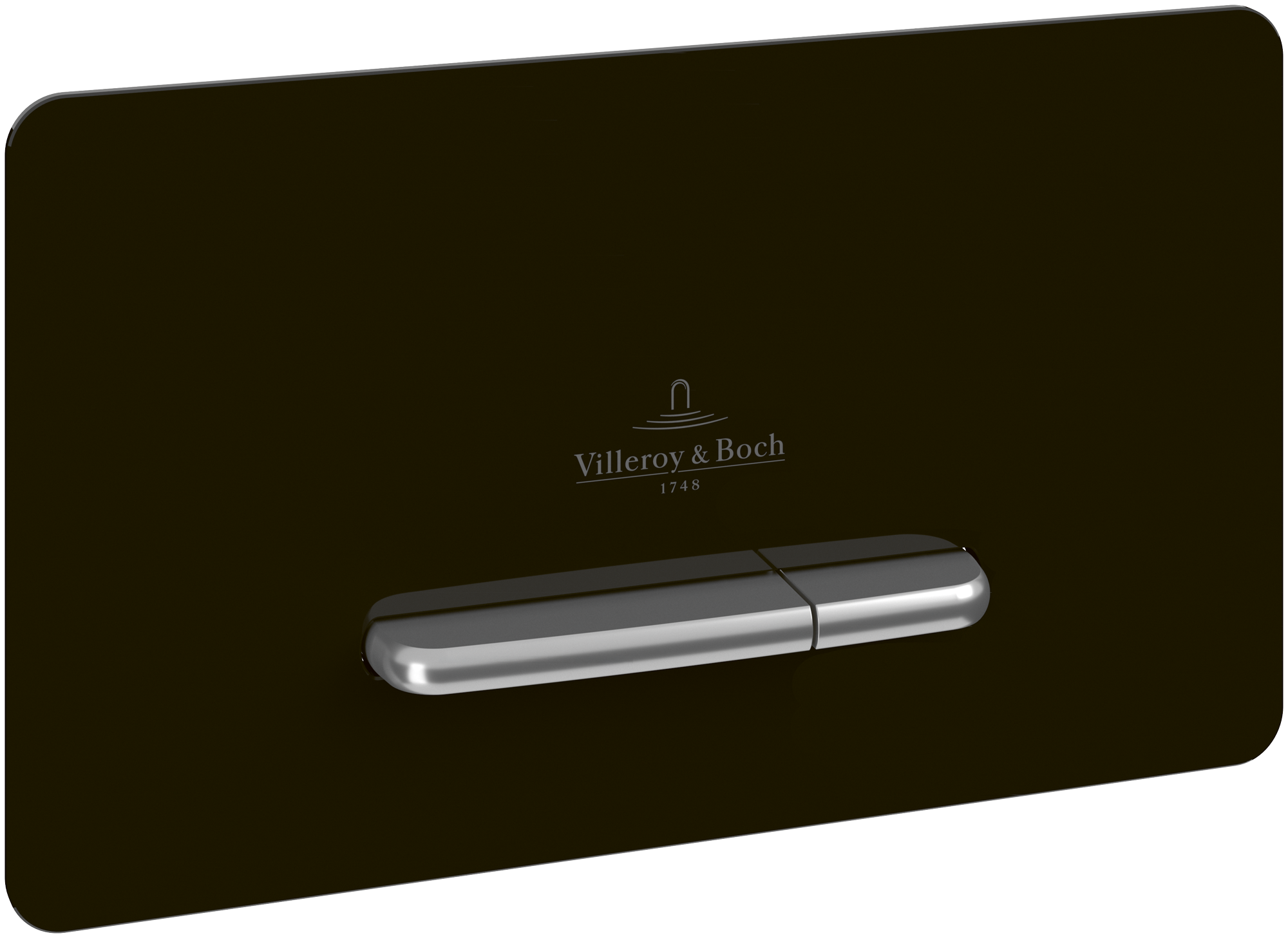 Villeroy & Boch ViConnect installation systems Toilet flush plate Supreo, No, Glass Glossy Black