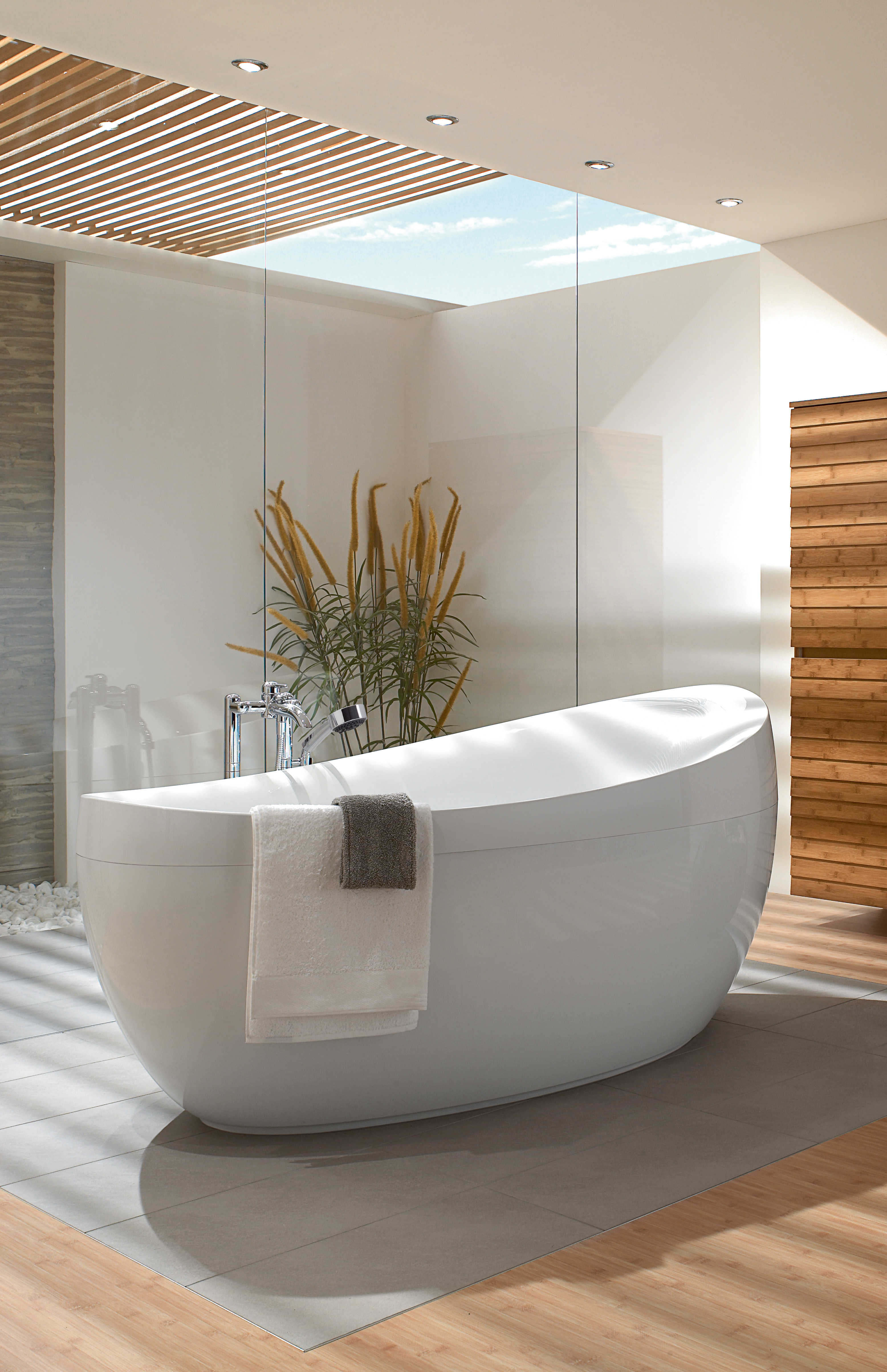 Aveo Free-standing bath, 1900x950mm, White Alpin