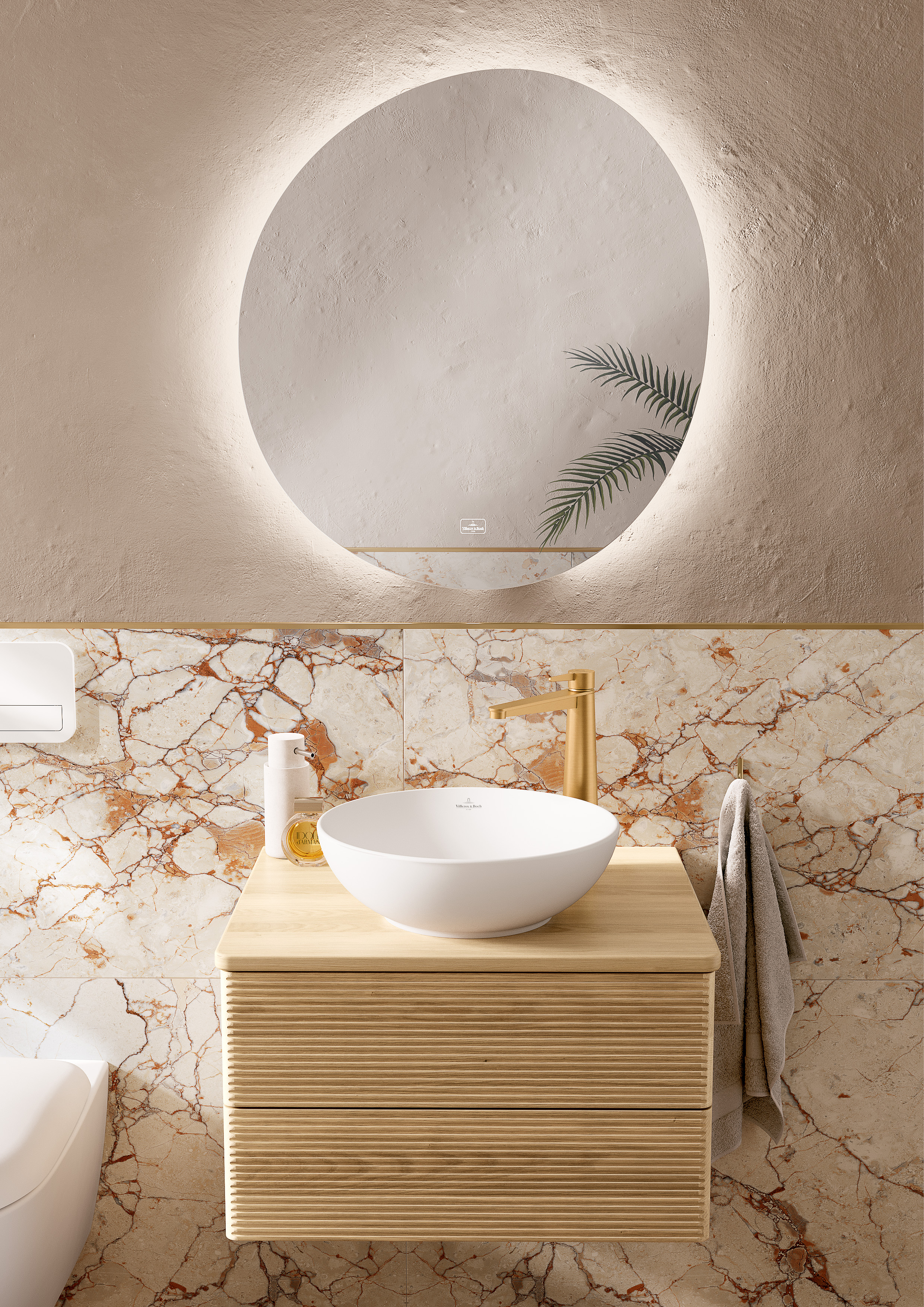 Antao Mirror, with lighting, 650x707x38mm