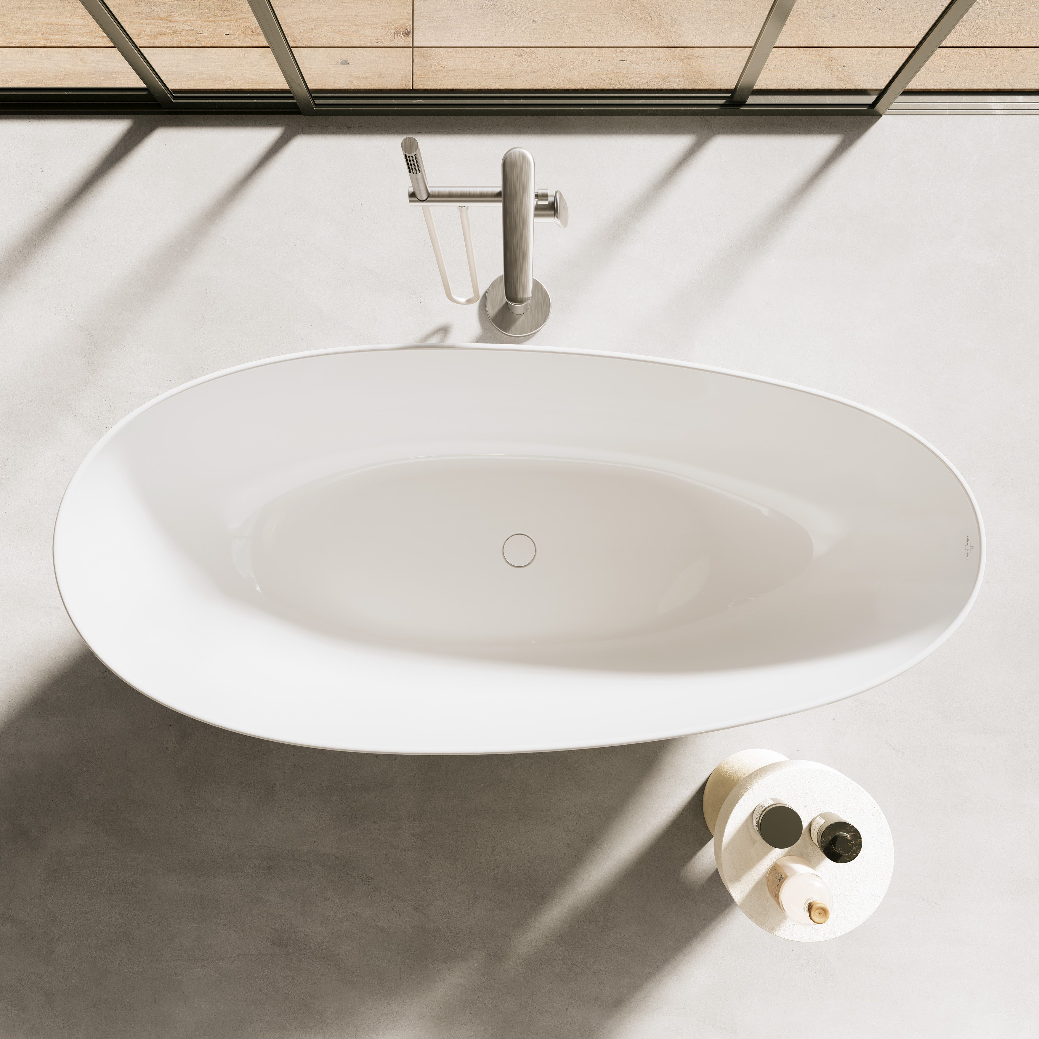 Antao Free-standing bath, 1700x750mm, White Alpin