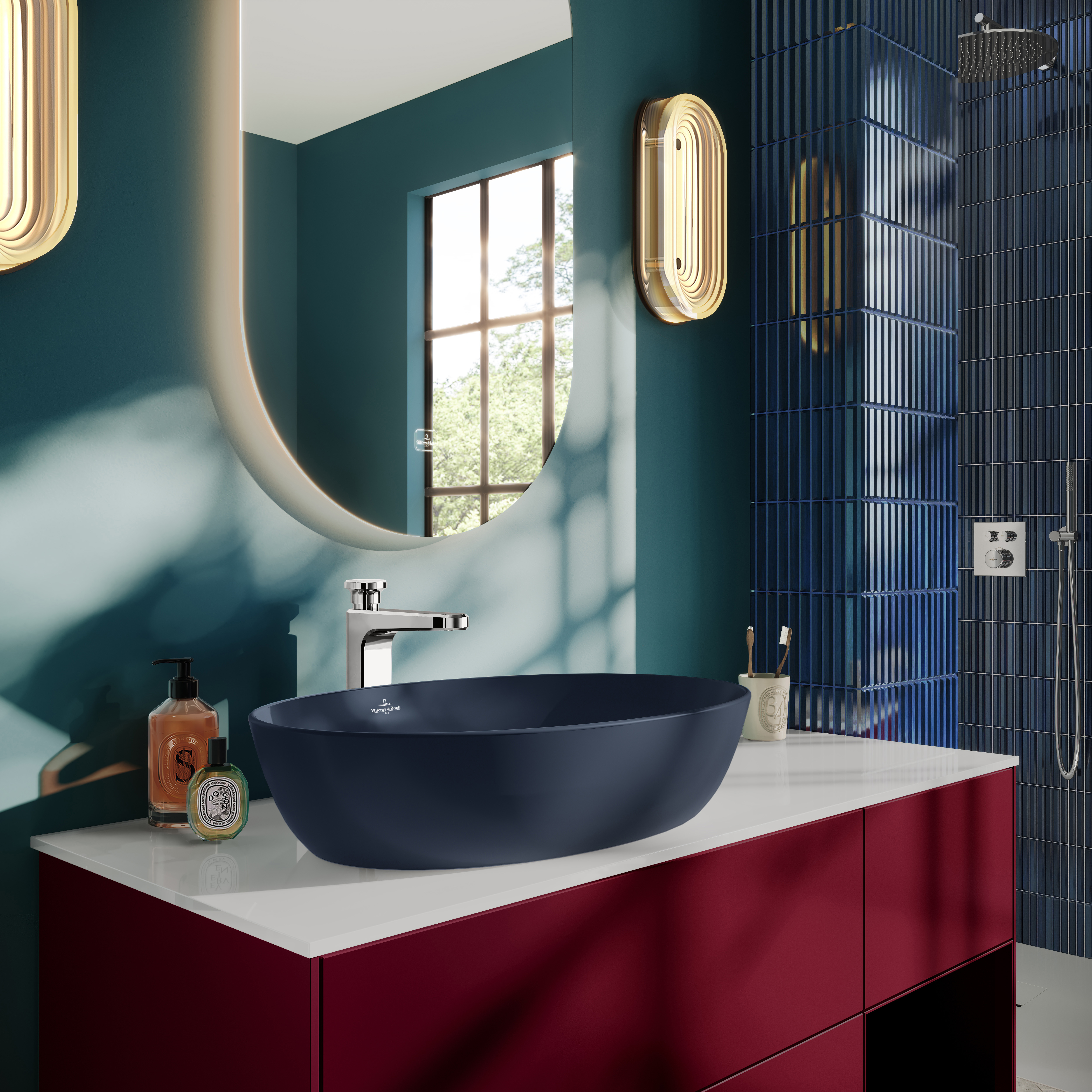 Vea Einhebel-Waschtischarmatur erhöht, Ohne Ablaufgarnitur, Chrom