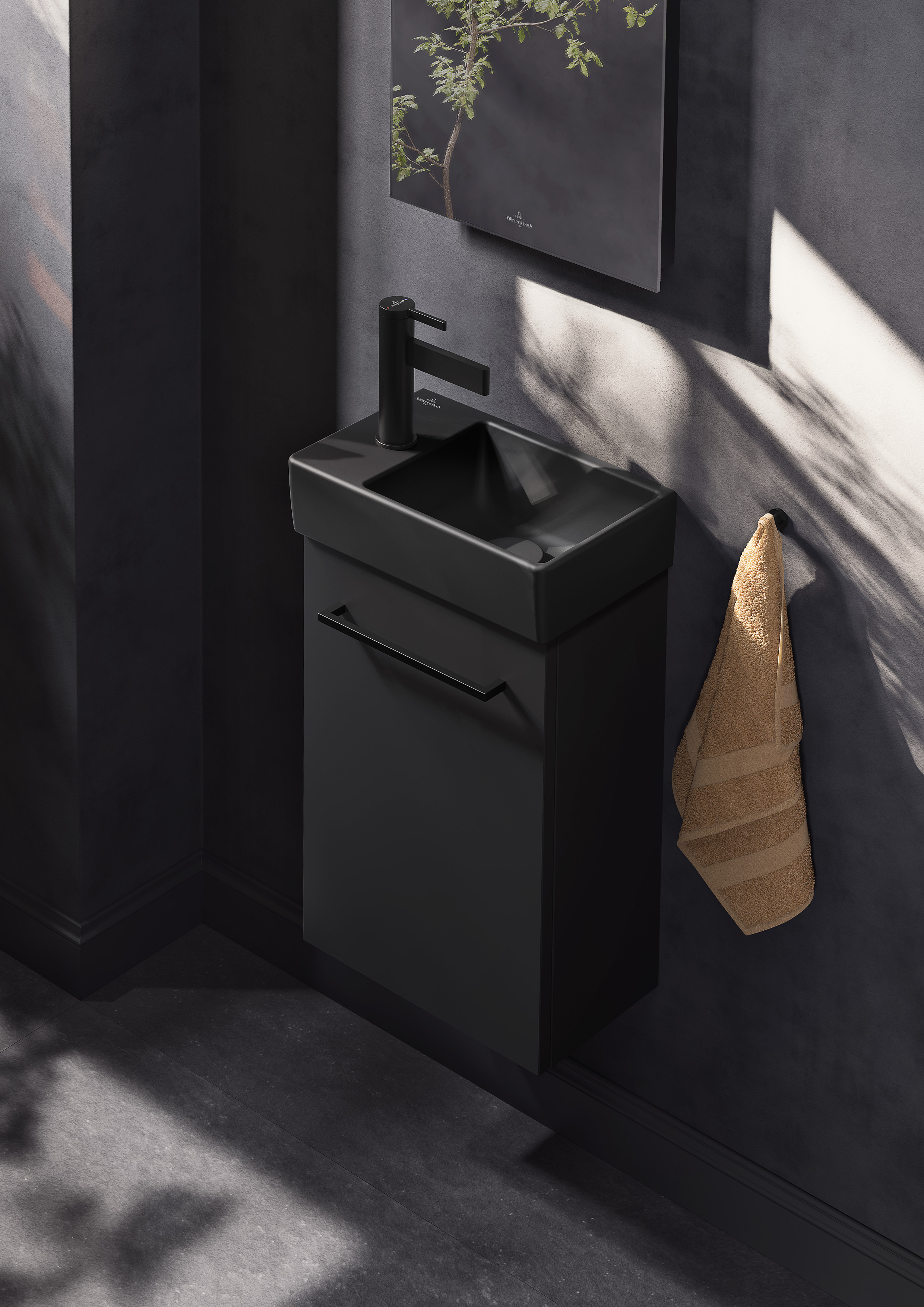 Dawn Robinetterie monocommande pour lavabo, Sans dispositif de vidage, Matt Black