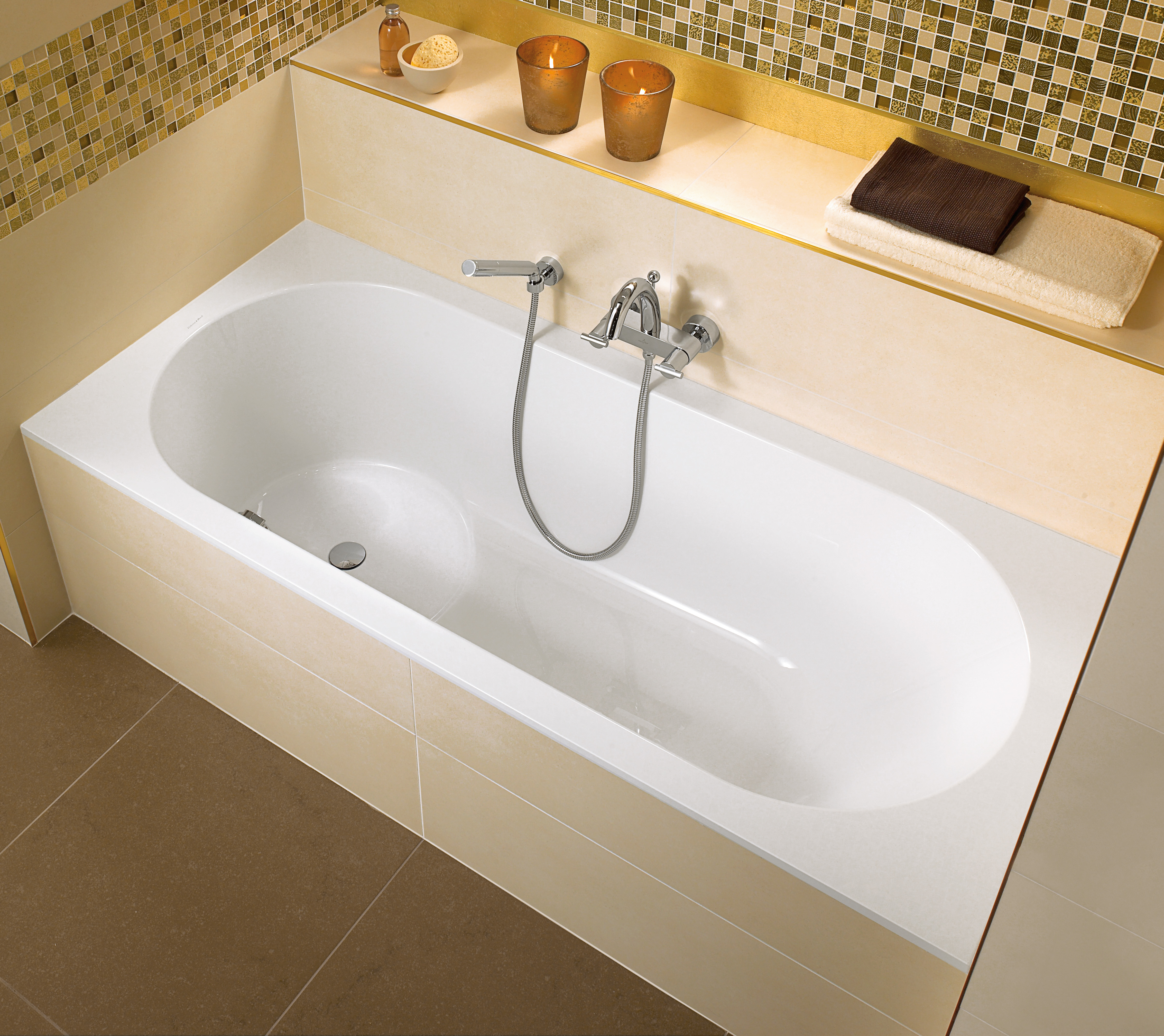 Libra Rectangular bath, 1800x800mm, White Alpin