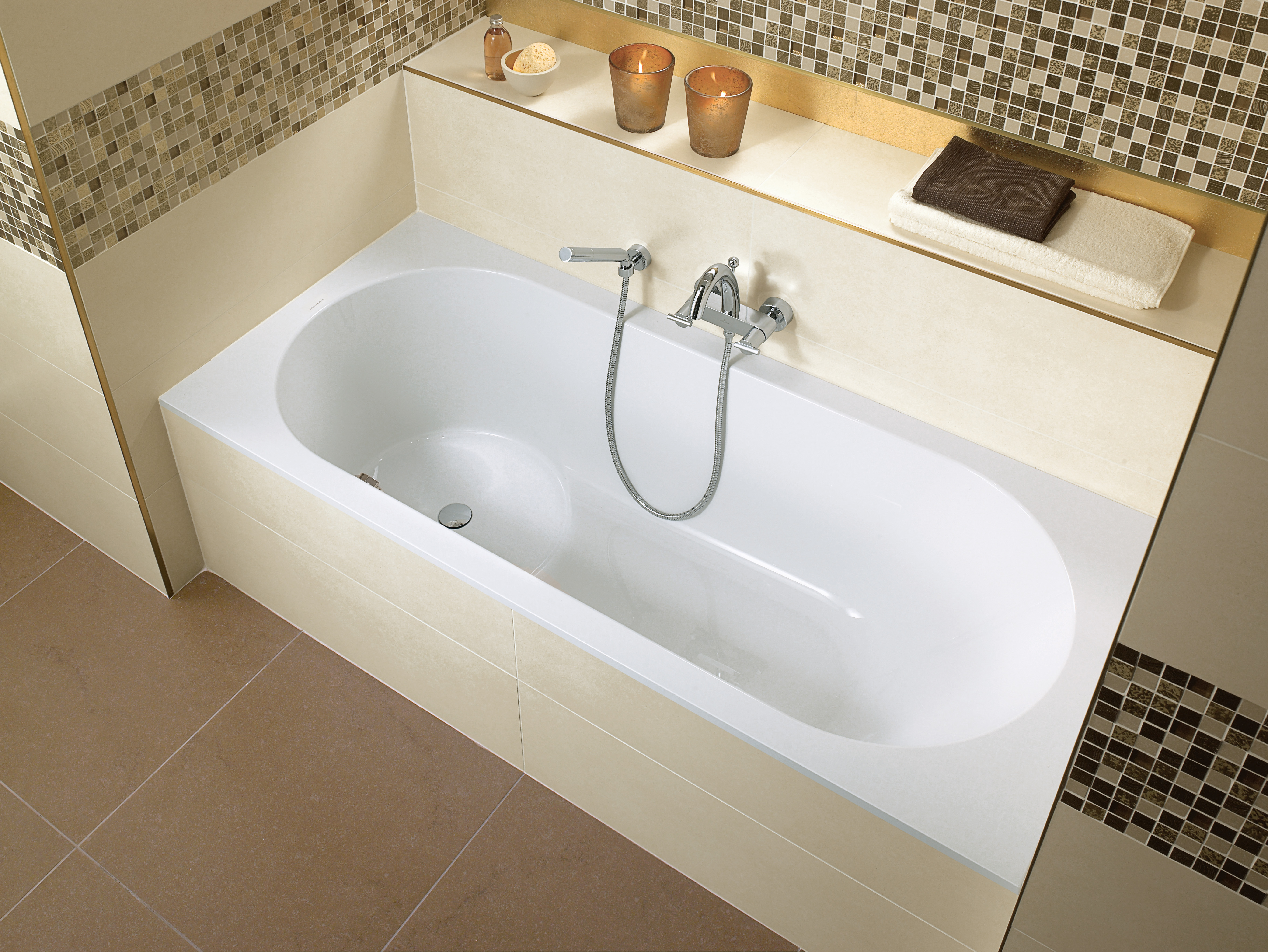 Libra Rectangular bath, 1800x800mm, White Alpin