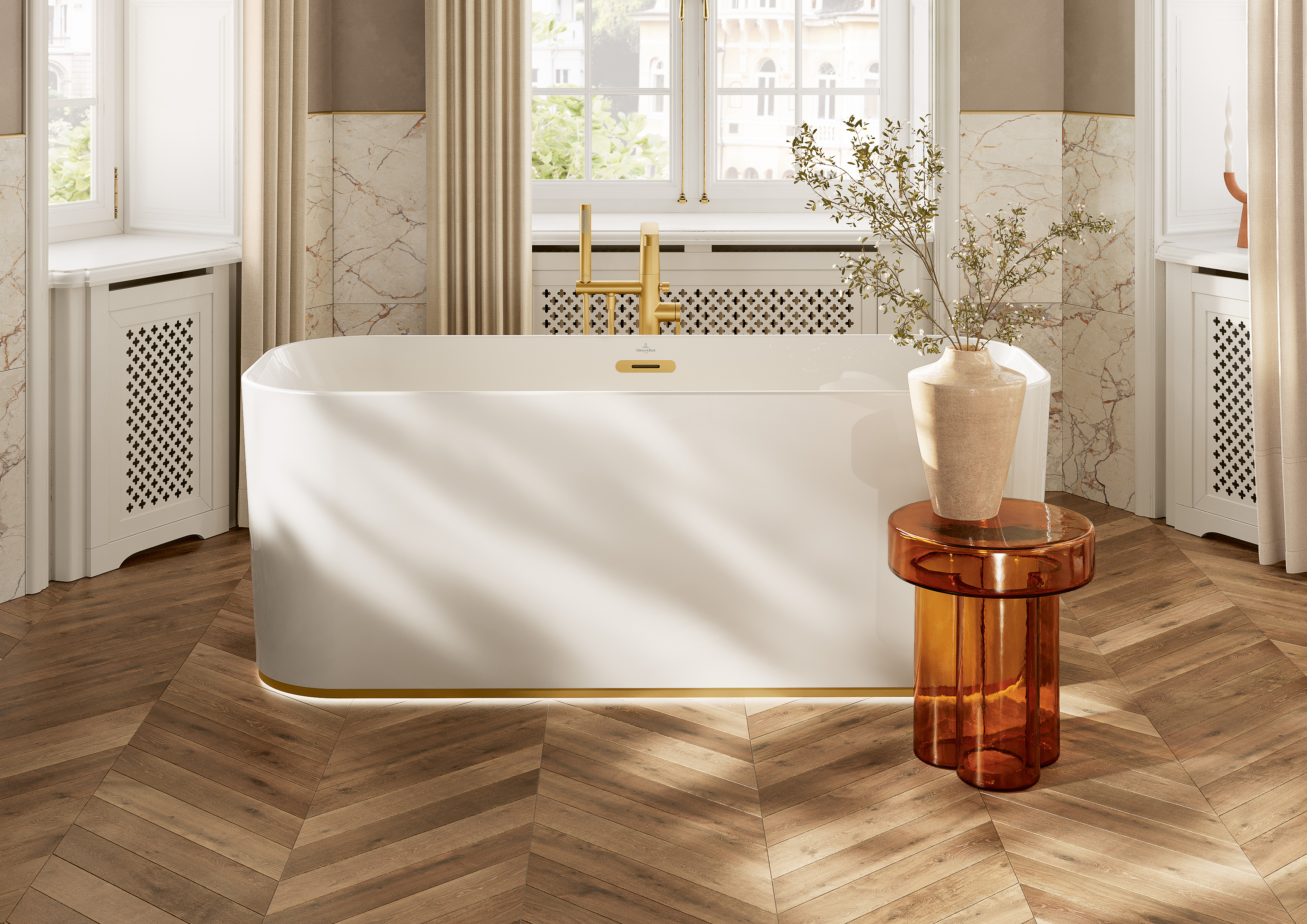 Verve Showers Douchette à main, Rond, Brushed Gold