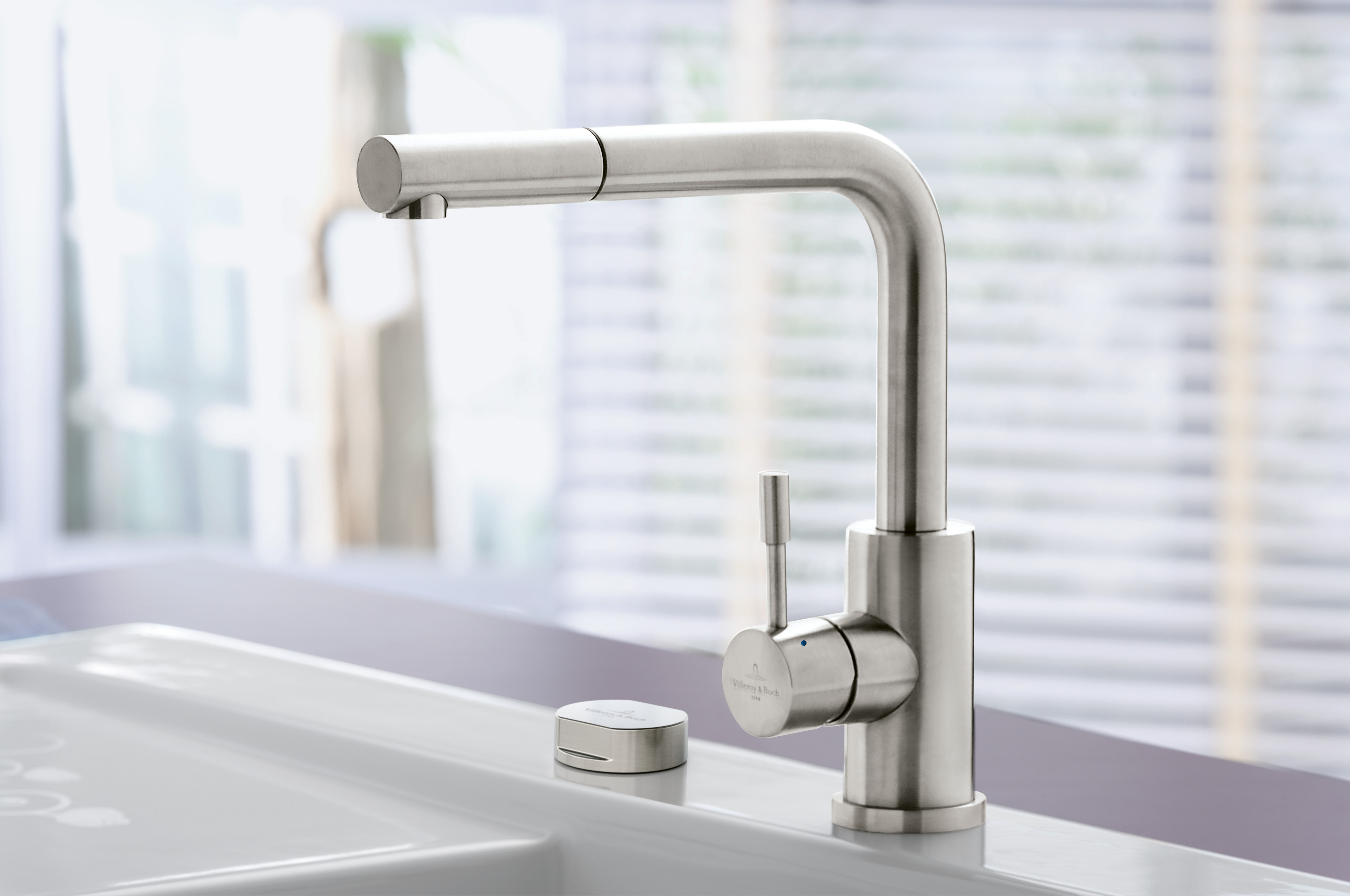 Steel Shower Küchenarmatur, aus Edelstahl, Edelstahl massiv