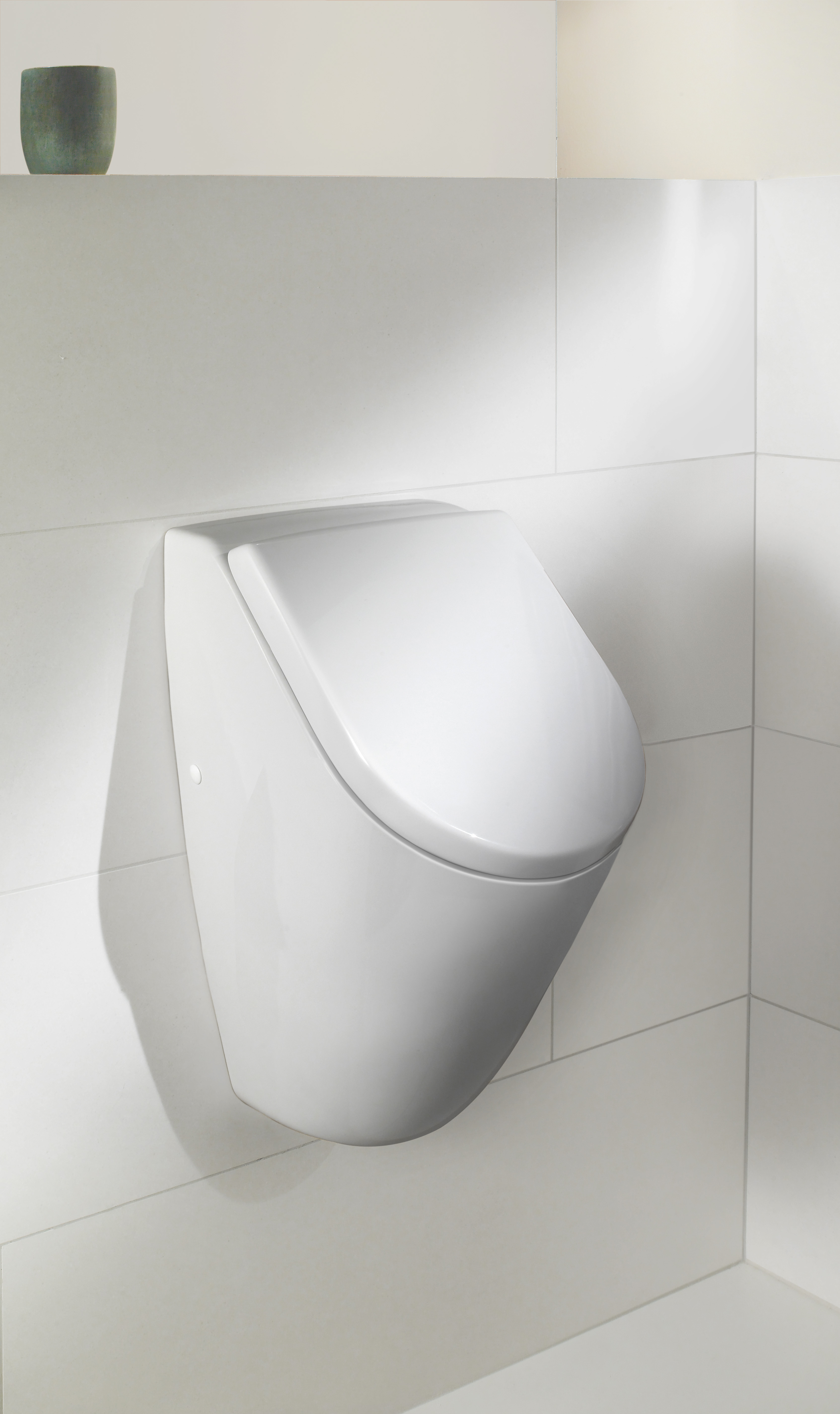 Subway Absaug-Urinal, für Deckel, Zulauf verdeckt, 285x315mm, Weiß Alpin