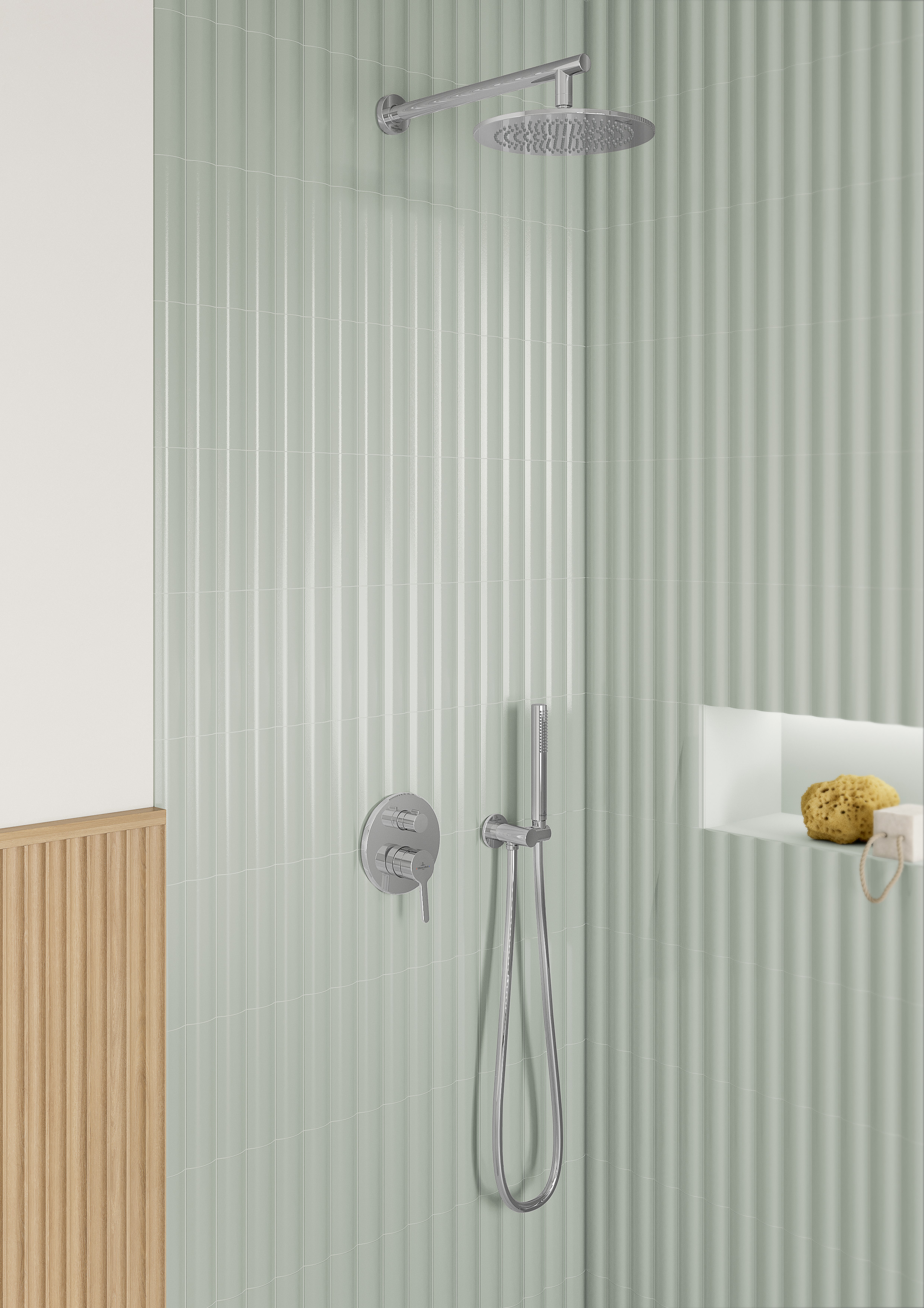 Verve Showers Douchette à main, Rond, Chrome