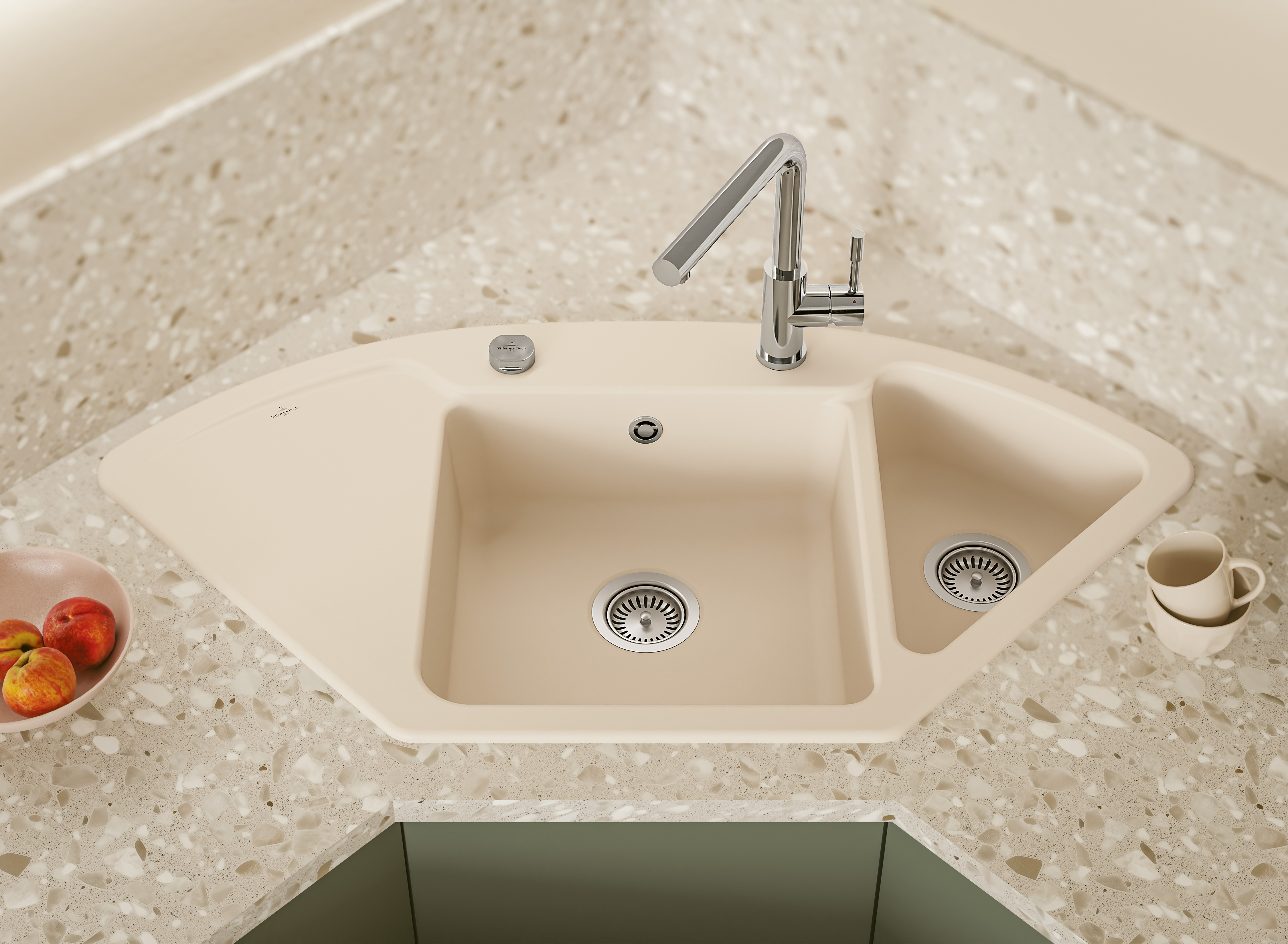 Steel Shower Küchenarmatur, aus Edelstahl, Edelstahl massiv