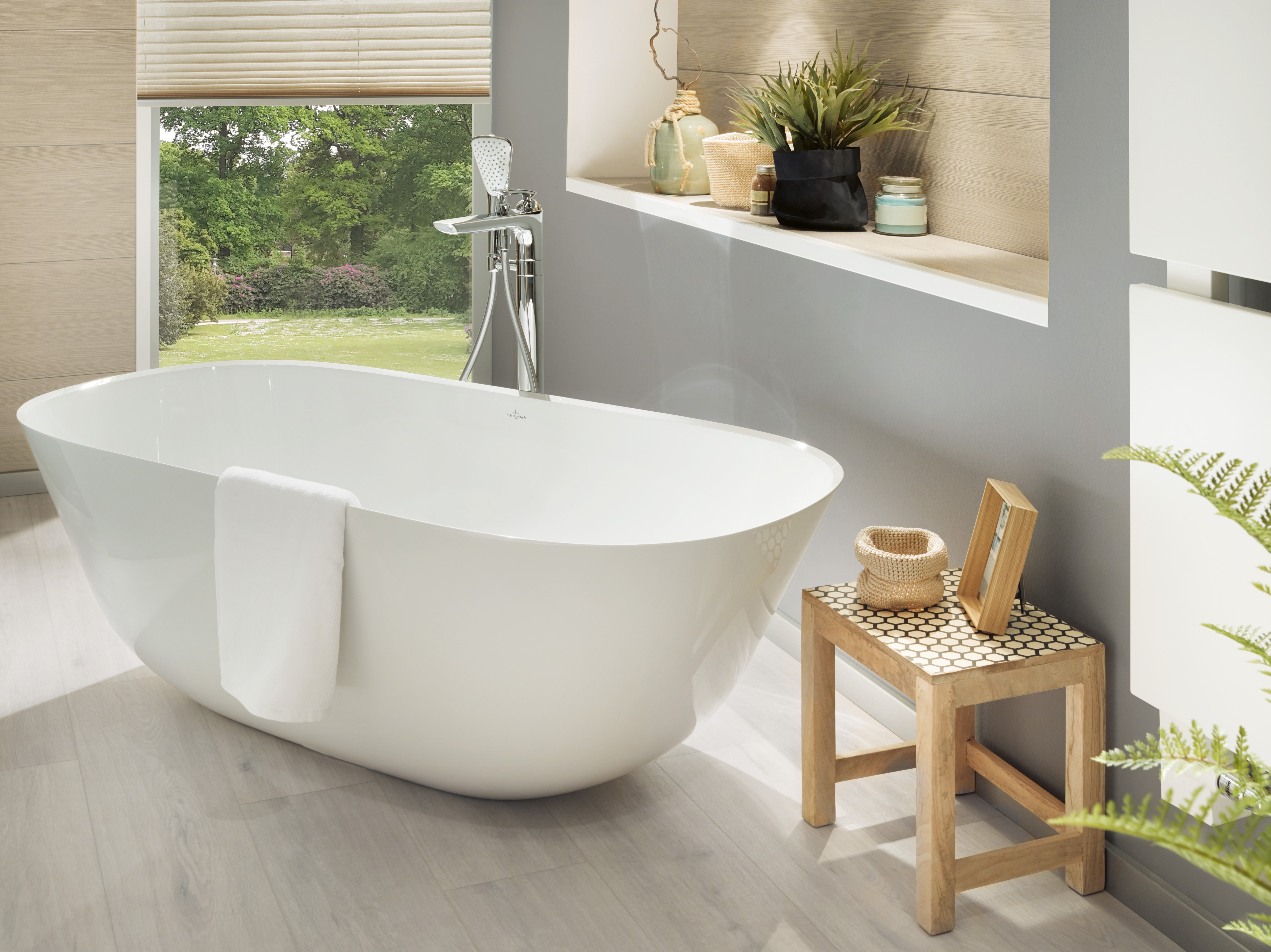 Theano Original Edition Free-standing bath, 1750x800mm, White Alpin