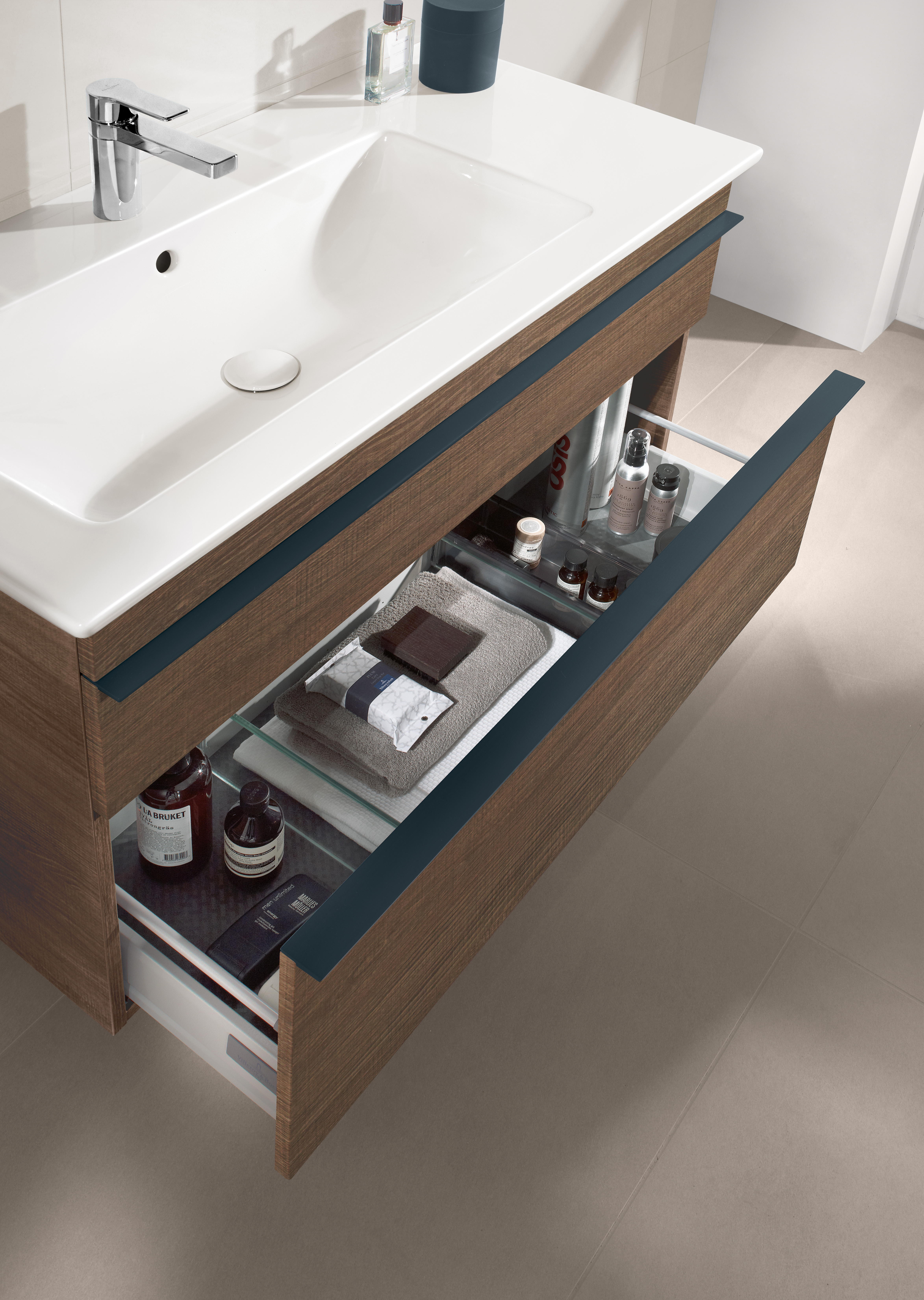 Venticello Plan de toilette, 1000x500x170mm, avec trop-plein, Blanc