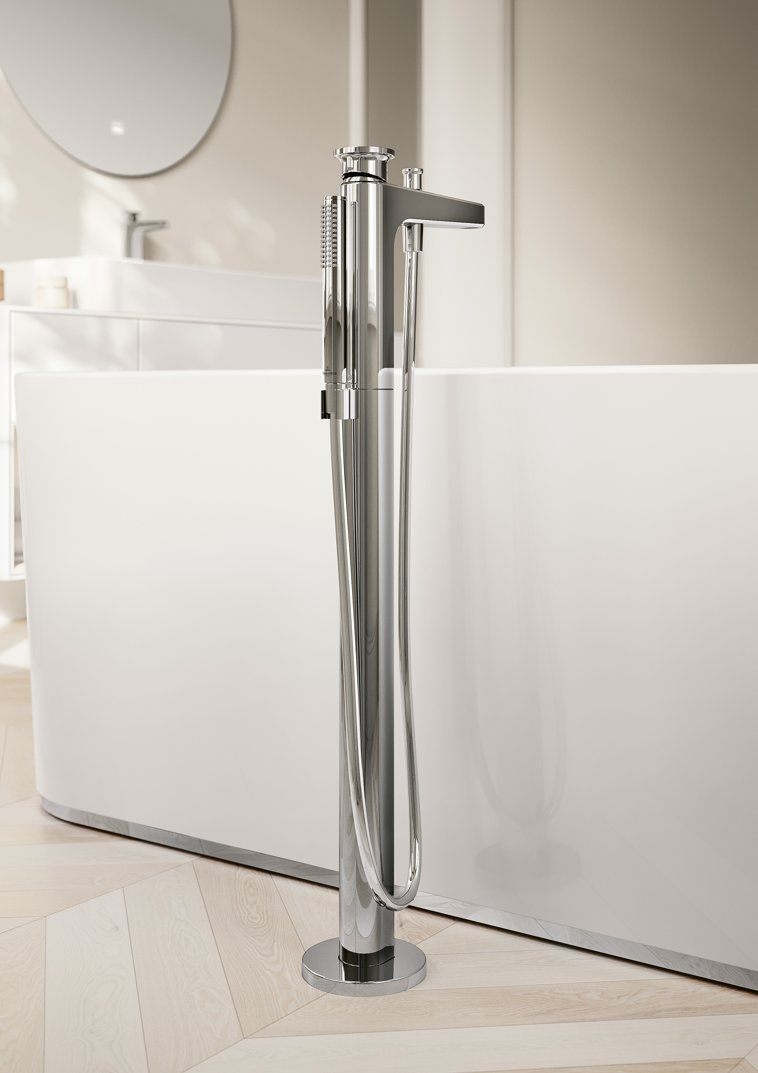 Vea Einhebel-Badewannenarmatur, Chrom