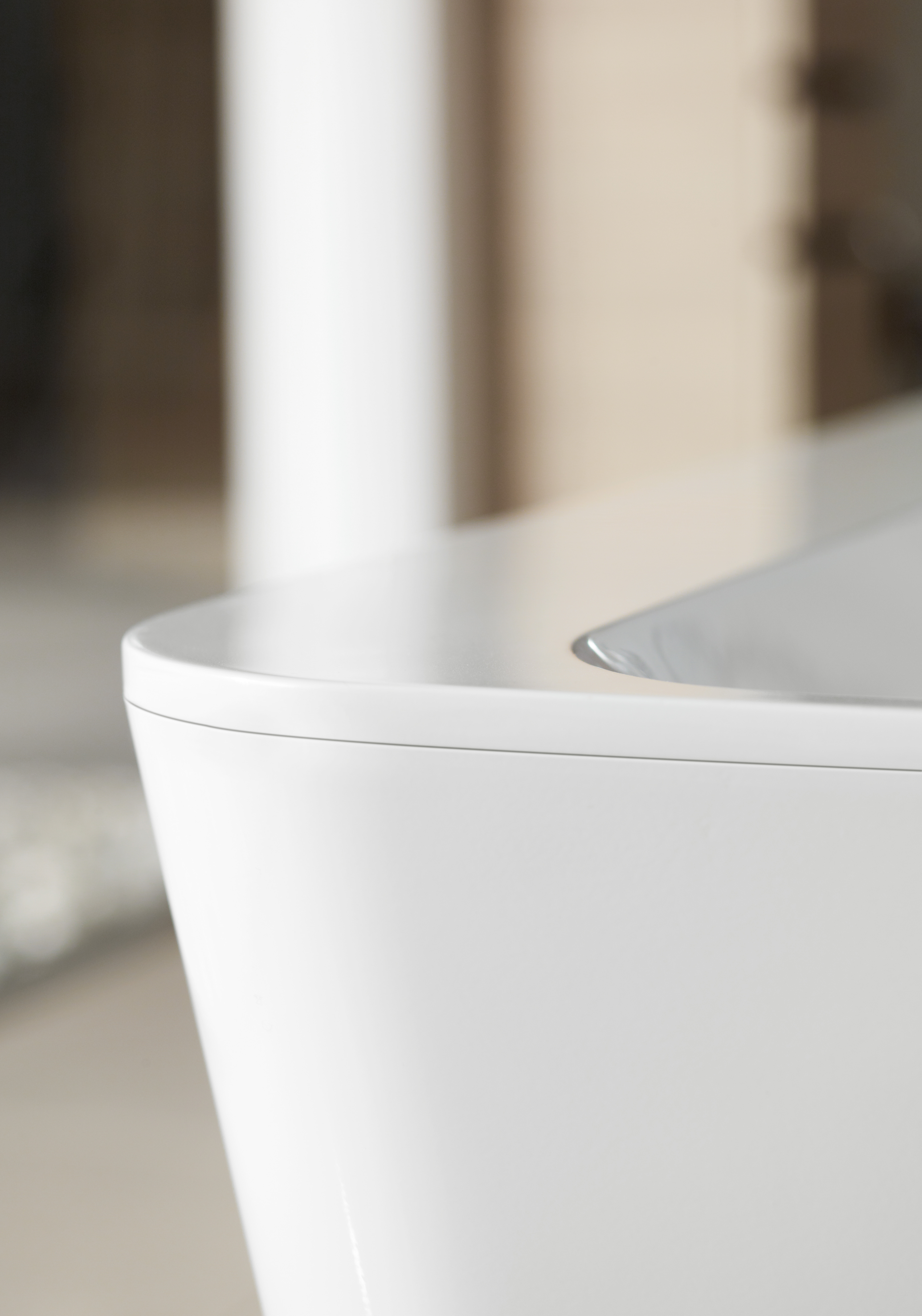 Squaro Edge 12 Free-standing bath, 1800x800mm, White Alpin