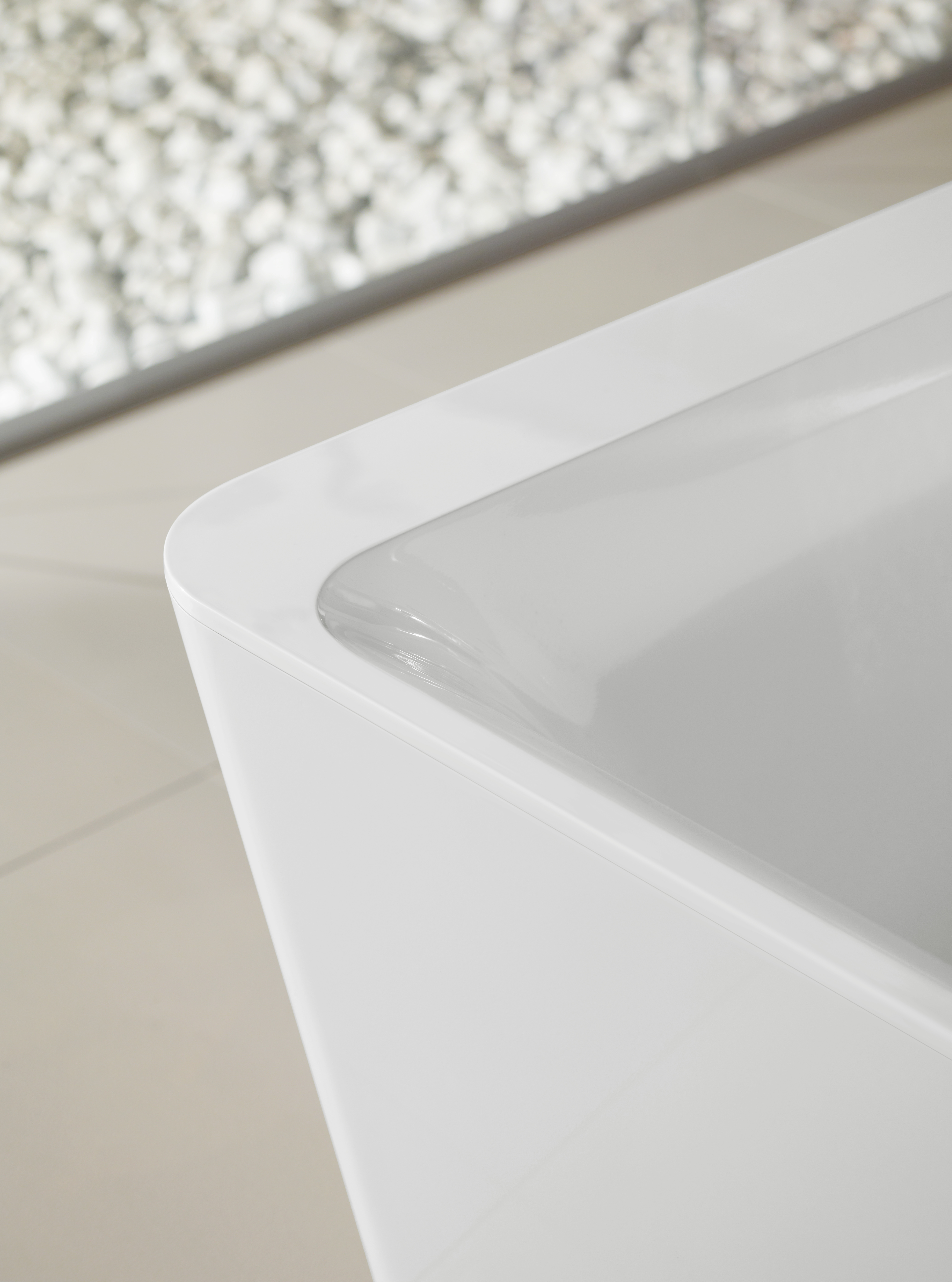 Squaro Edge 12 Free-standing bath, 1800x800mm, White Alpin