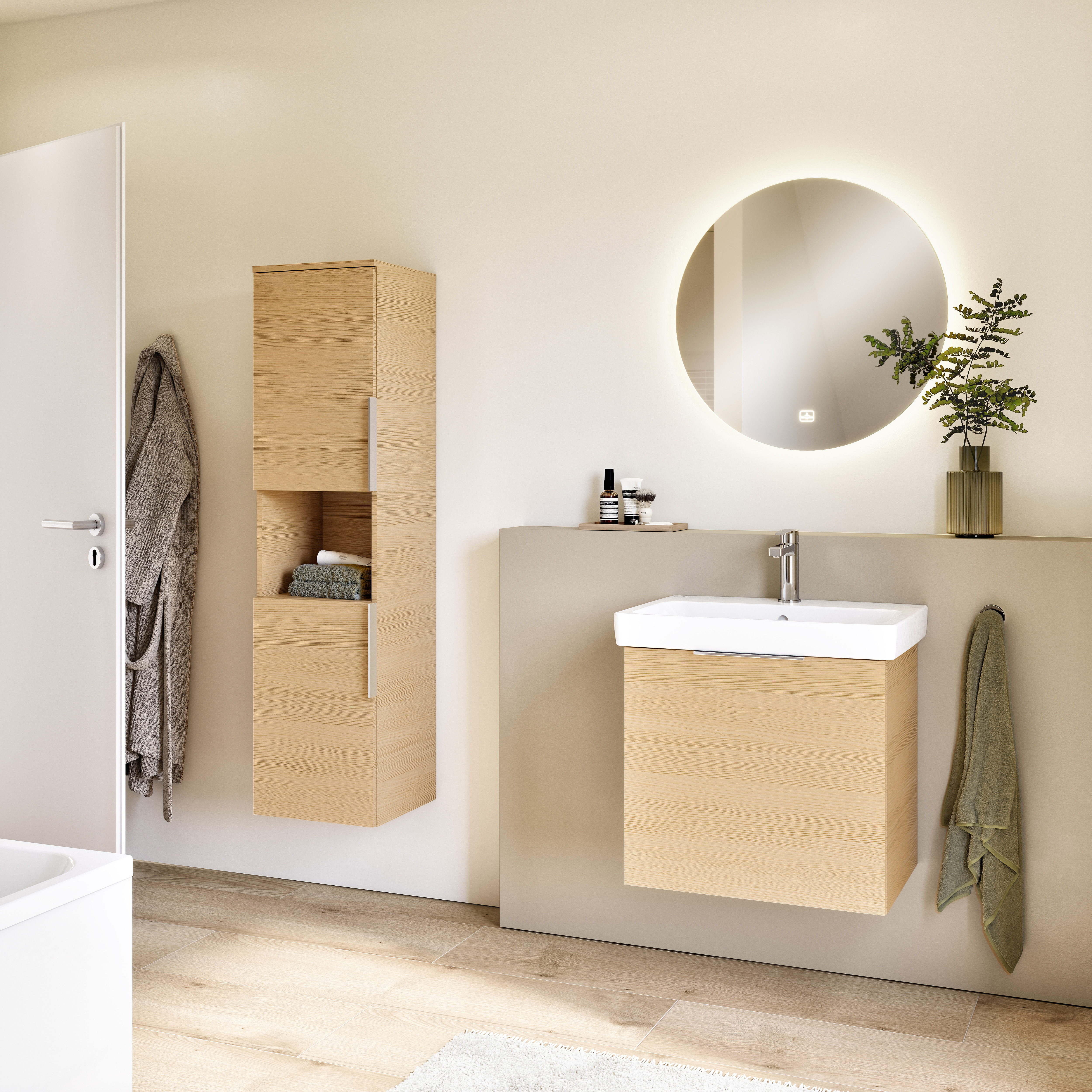 Architectura Robinetterie monocommande pour lavabo, Sans dispositif de vidage, Chrome