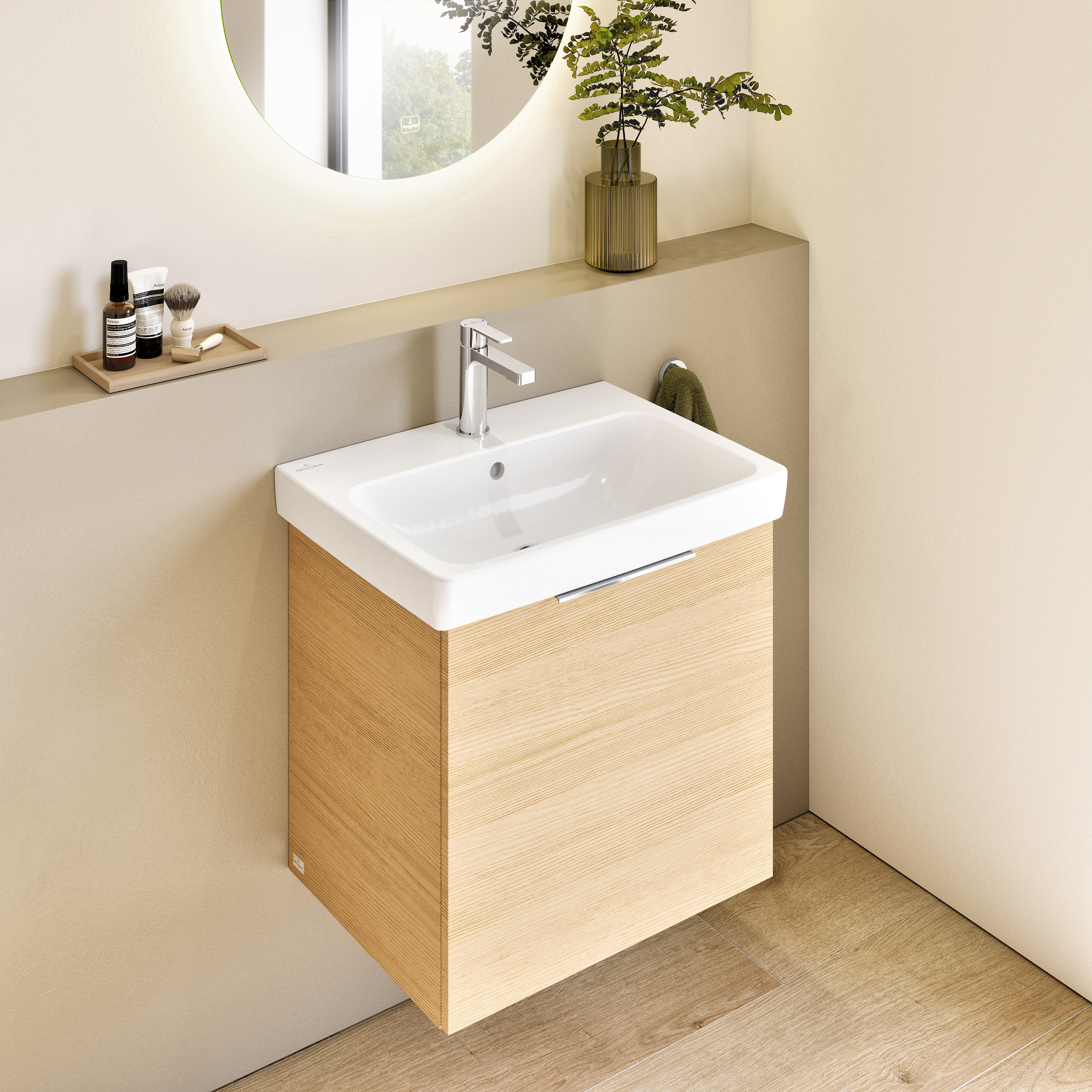 Architectura Robinetterie monocommande pour lavabo, Sans dispositif de vidage, Chrome