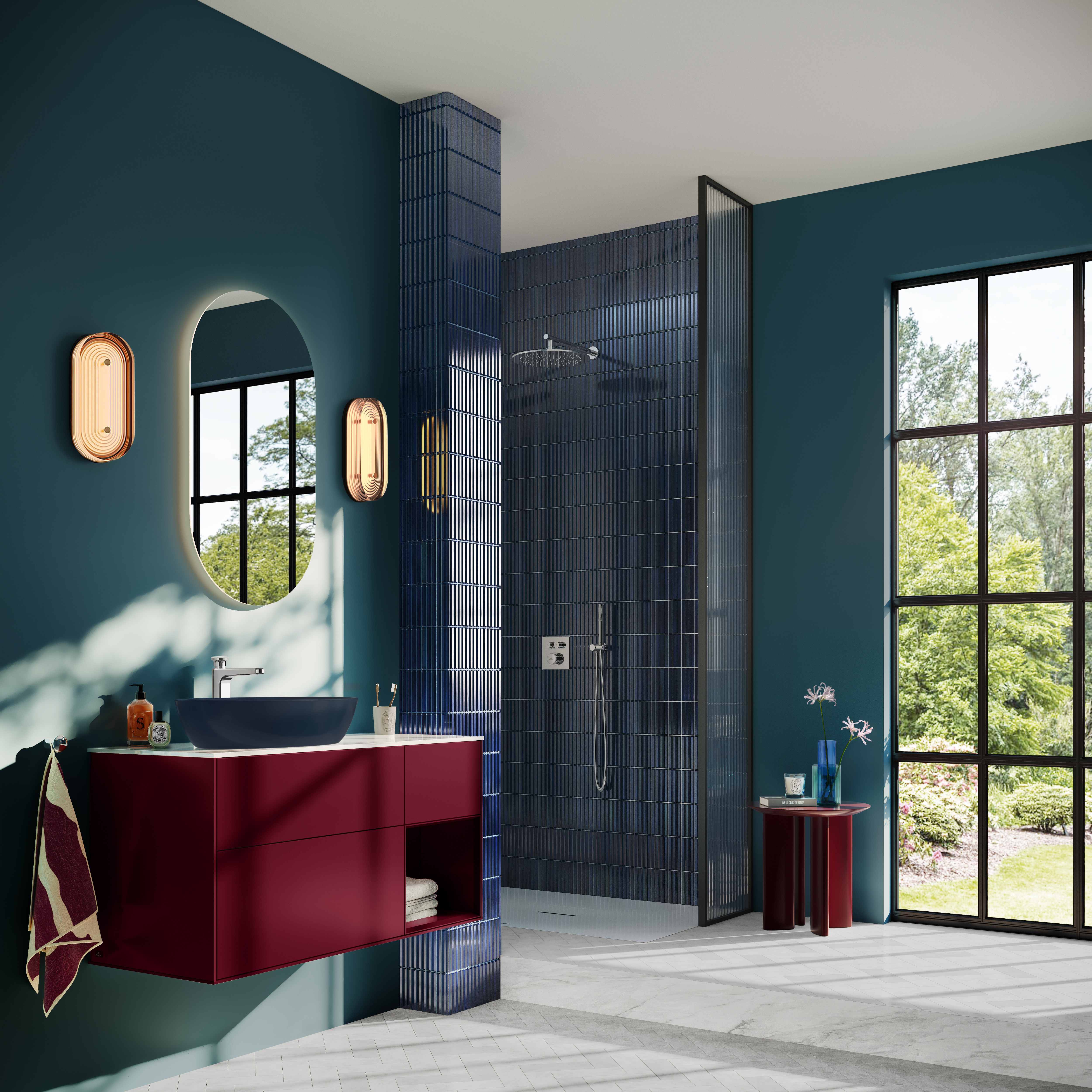 Vea Einhebel-Waschtischarmatur erhöht, Ohne Ablaufgarnitur, Chrom