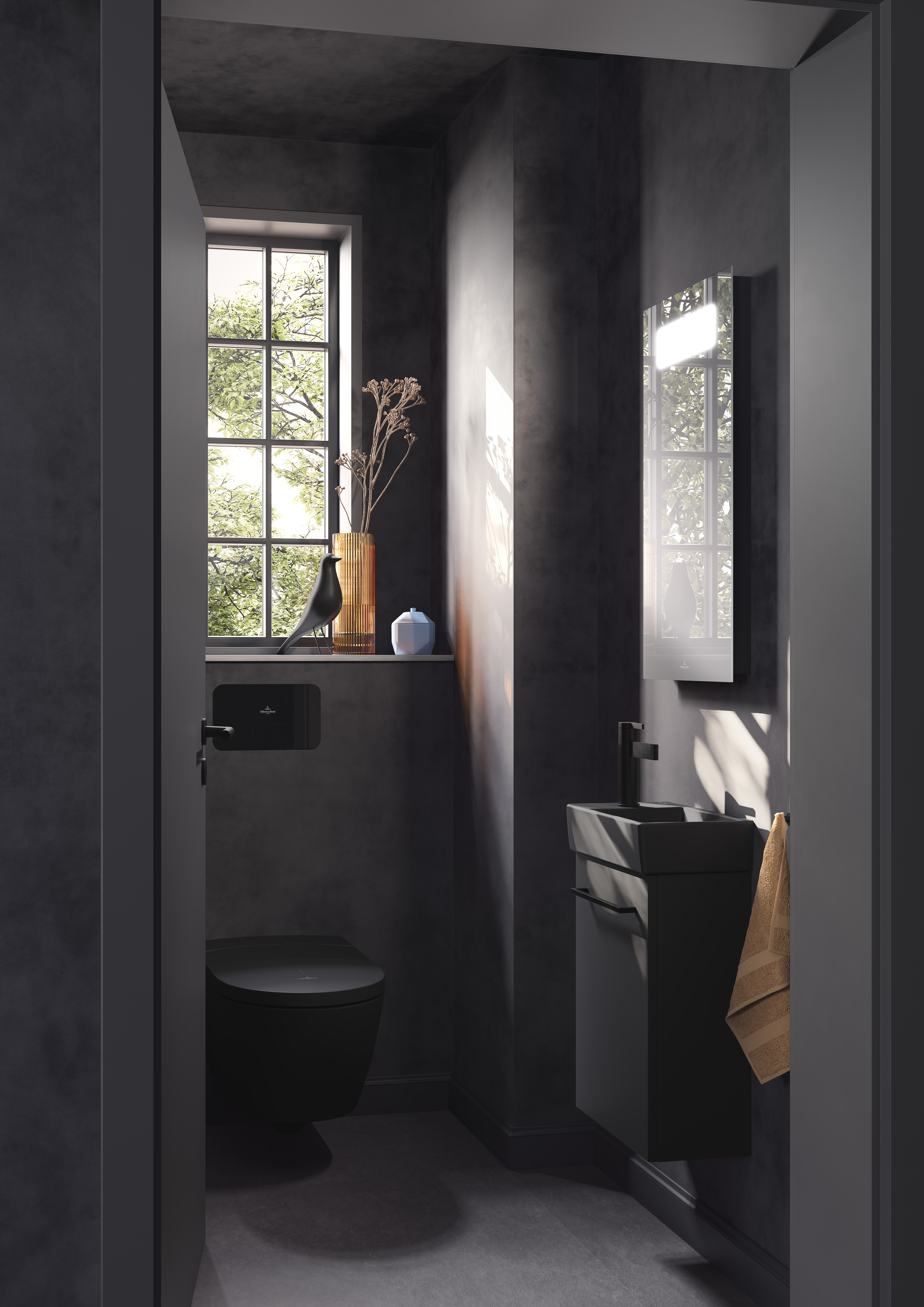 Dawn Robinetterie monocommande pour lavabo, Sans dispositif de vidage, Matt Black