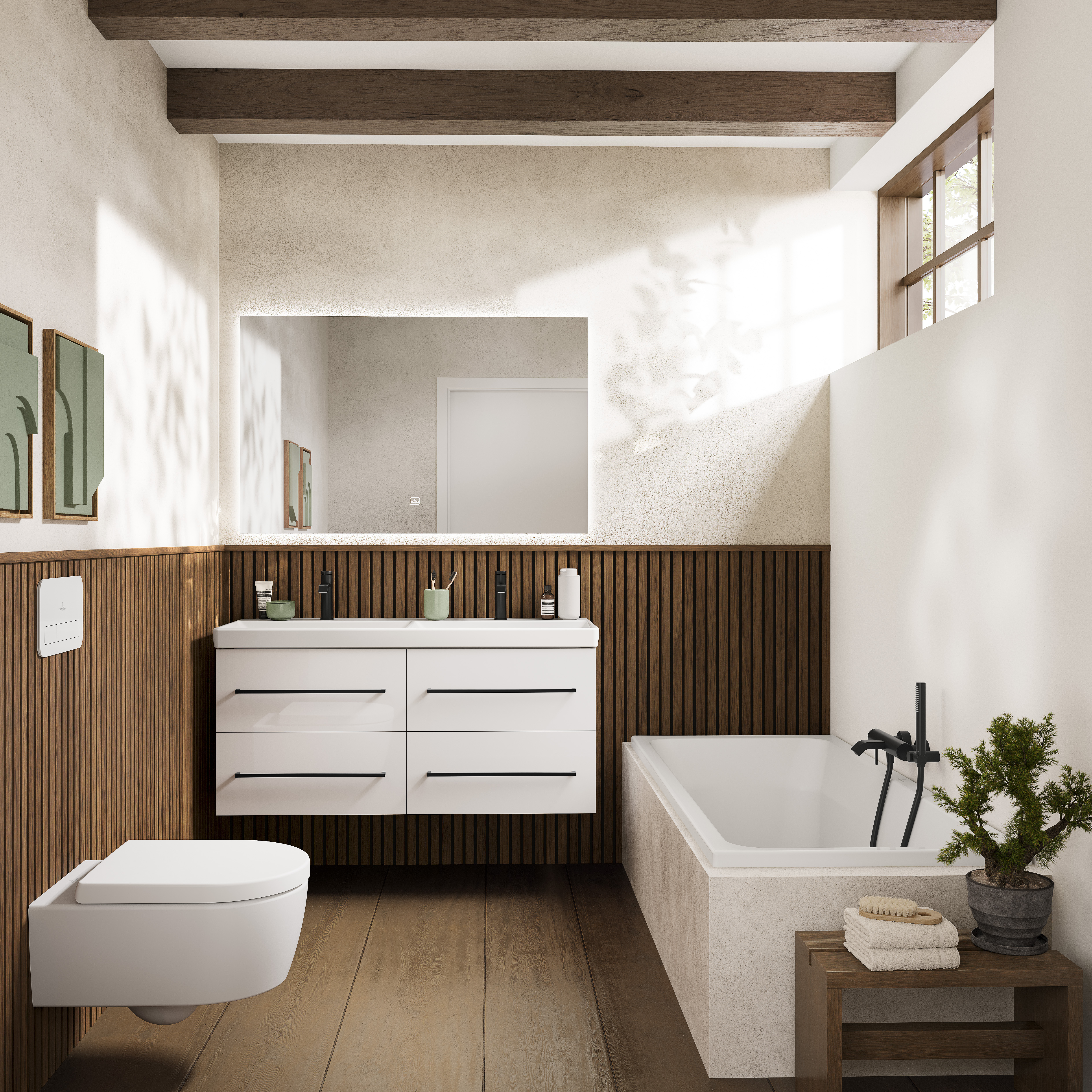 Avento WC-Sitz, mit Absenkautomatik (SoftClosing), mit abnehmbaren Sitz (QuickRelease), Stone White