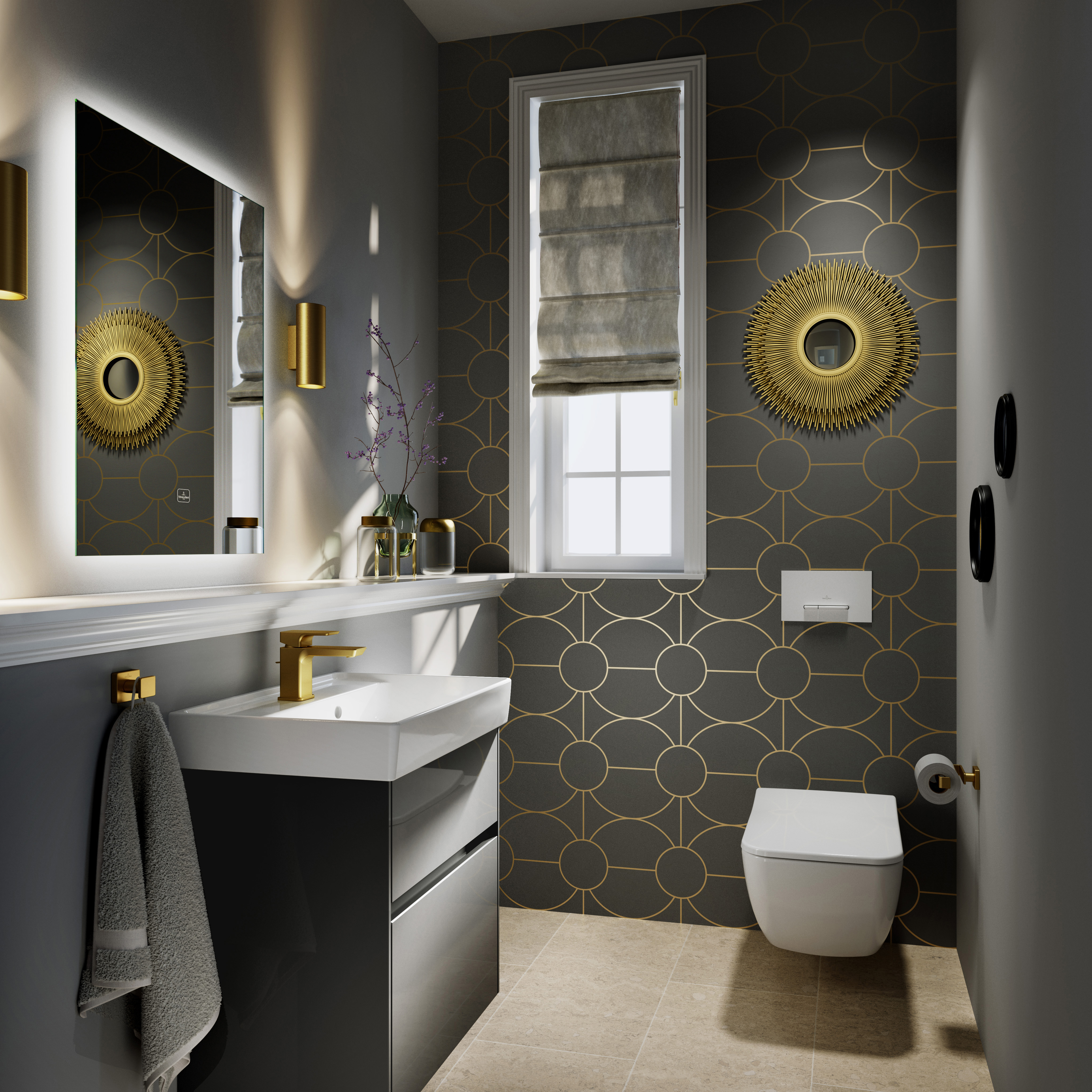 凡蒂乐 直旋冲水 直冲式座厕，冲水槽开放式, 挂墙式, 配备 直旋冲水, 白色