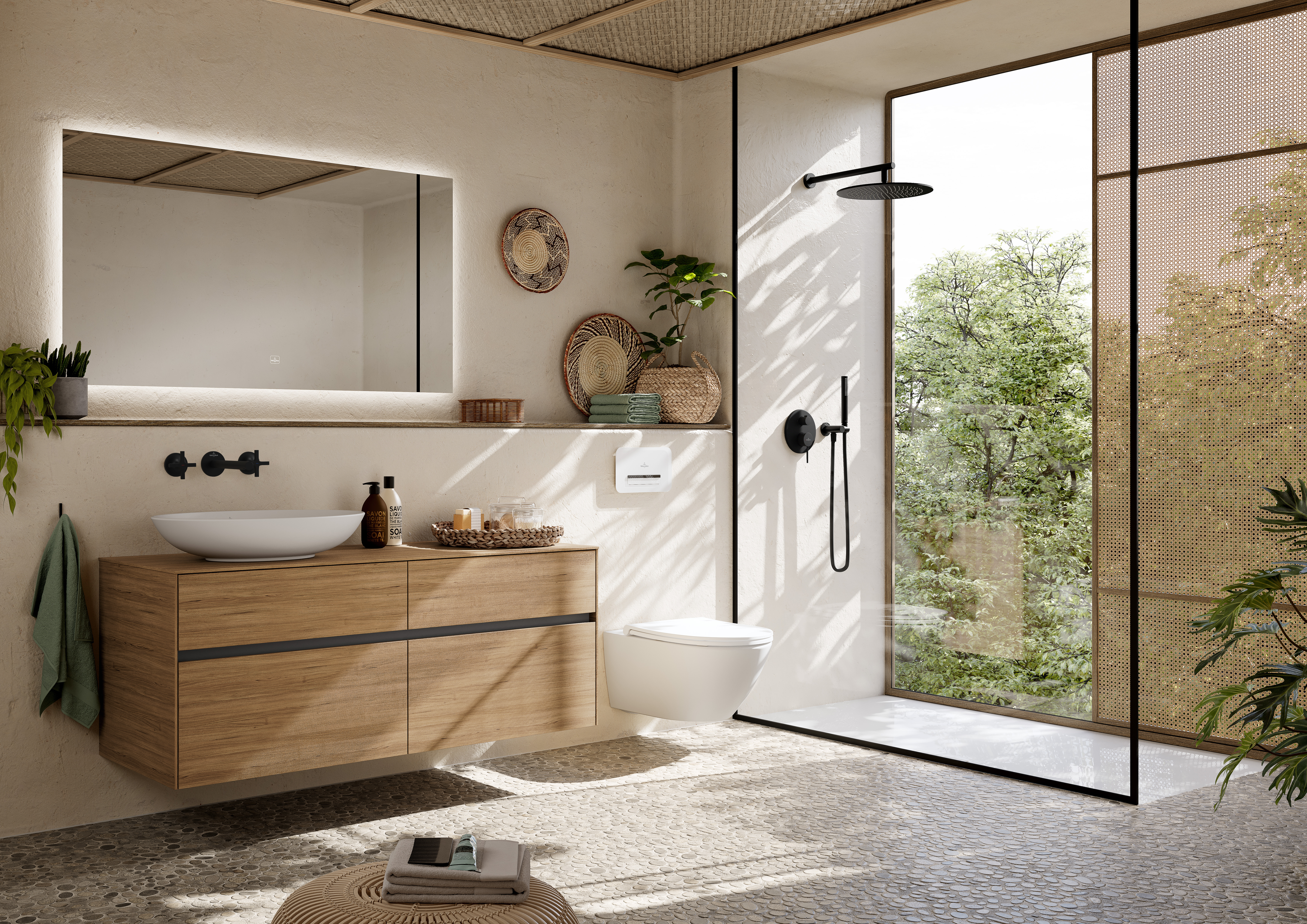 Loop & Friends Aufsatzwaschbecken, 620x420x150mm, ohne Überlauf, Weiß Alpin