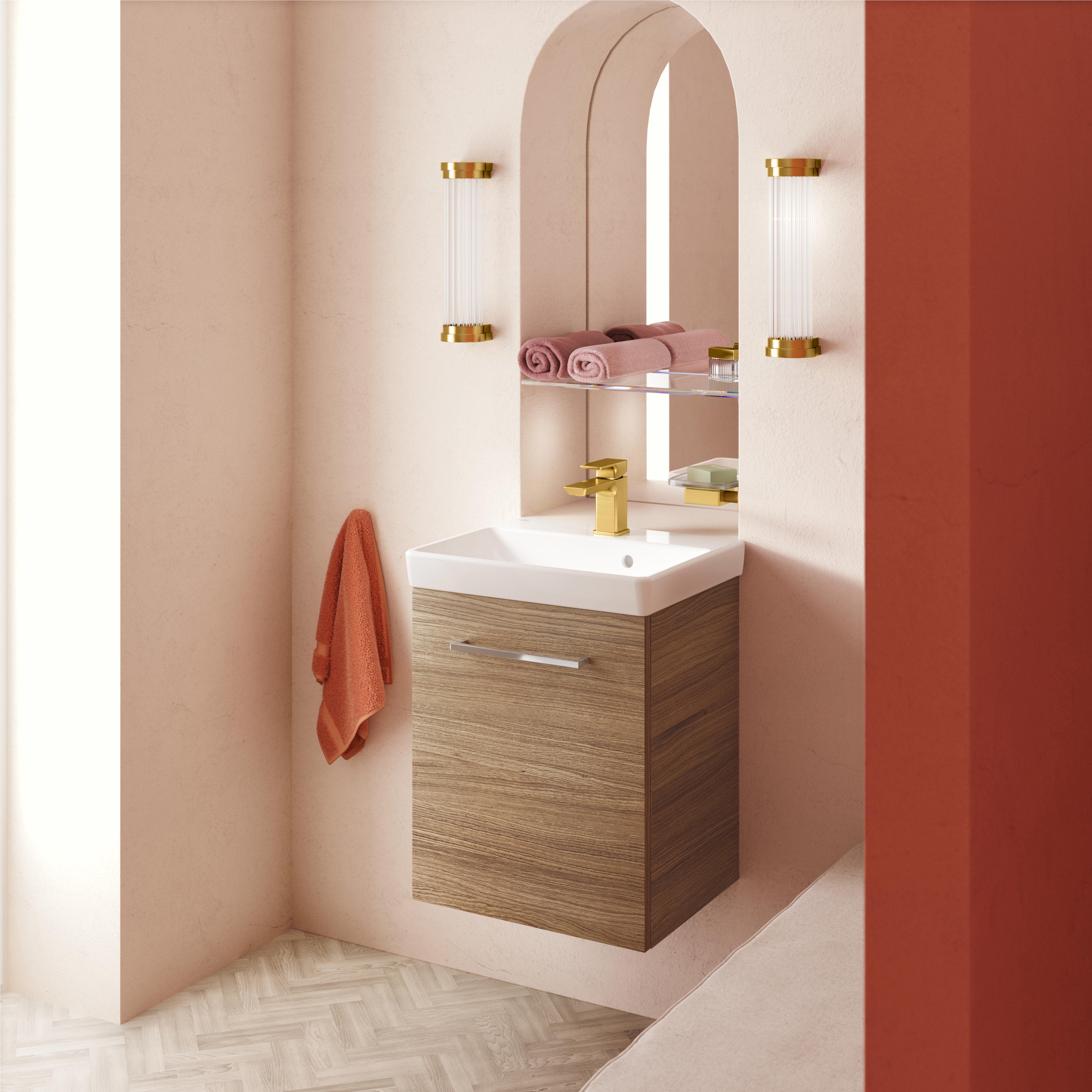 Avento Lave-mains, 450x370x180mm, avec trop-plein, Blanc