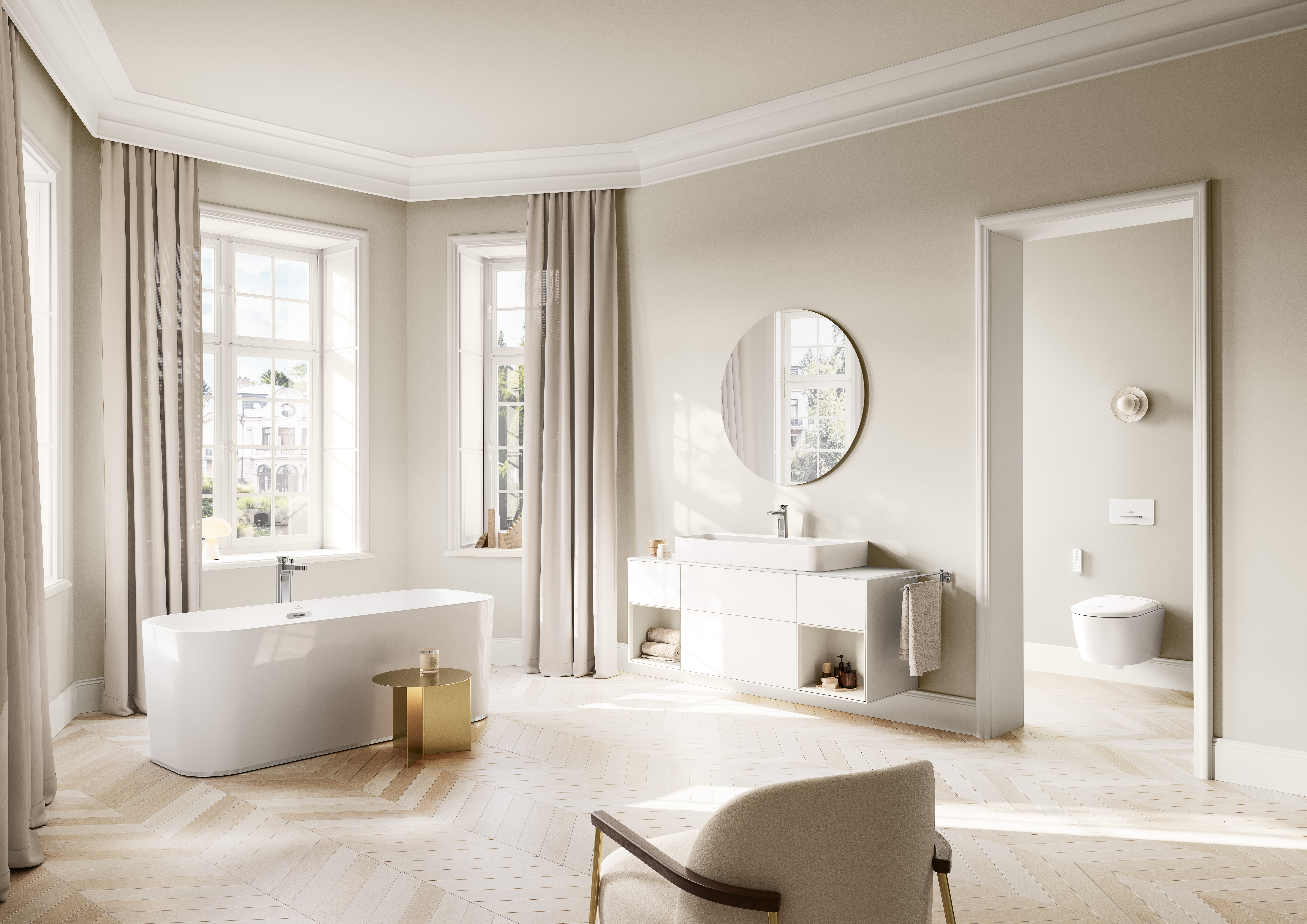 Vea Einhebel-Badewannenarmatur, Chrom