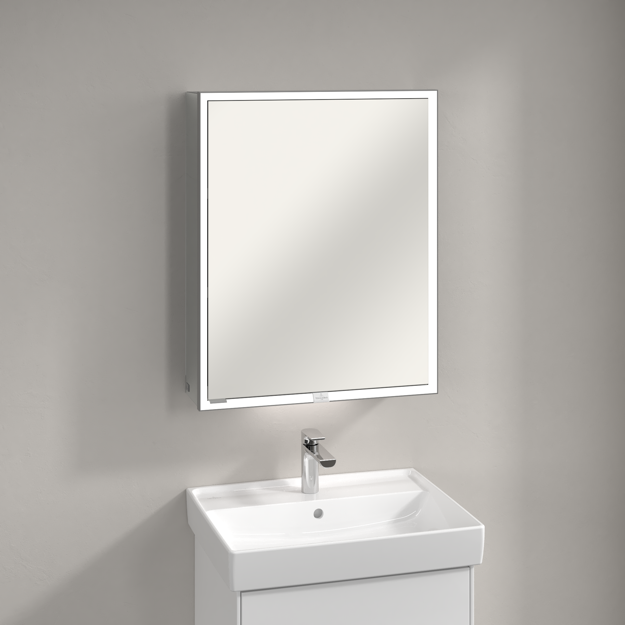 My View Now Opbouw Spiegelkast, met verlichting, 600x750x168mm