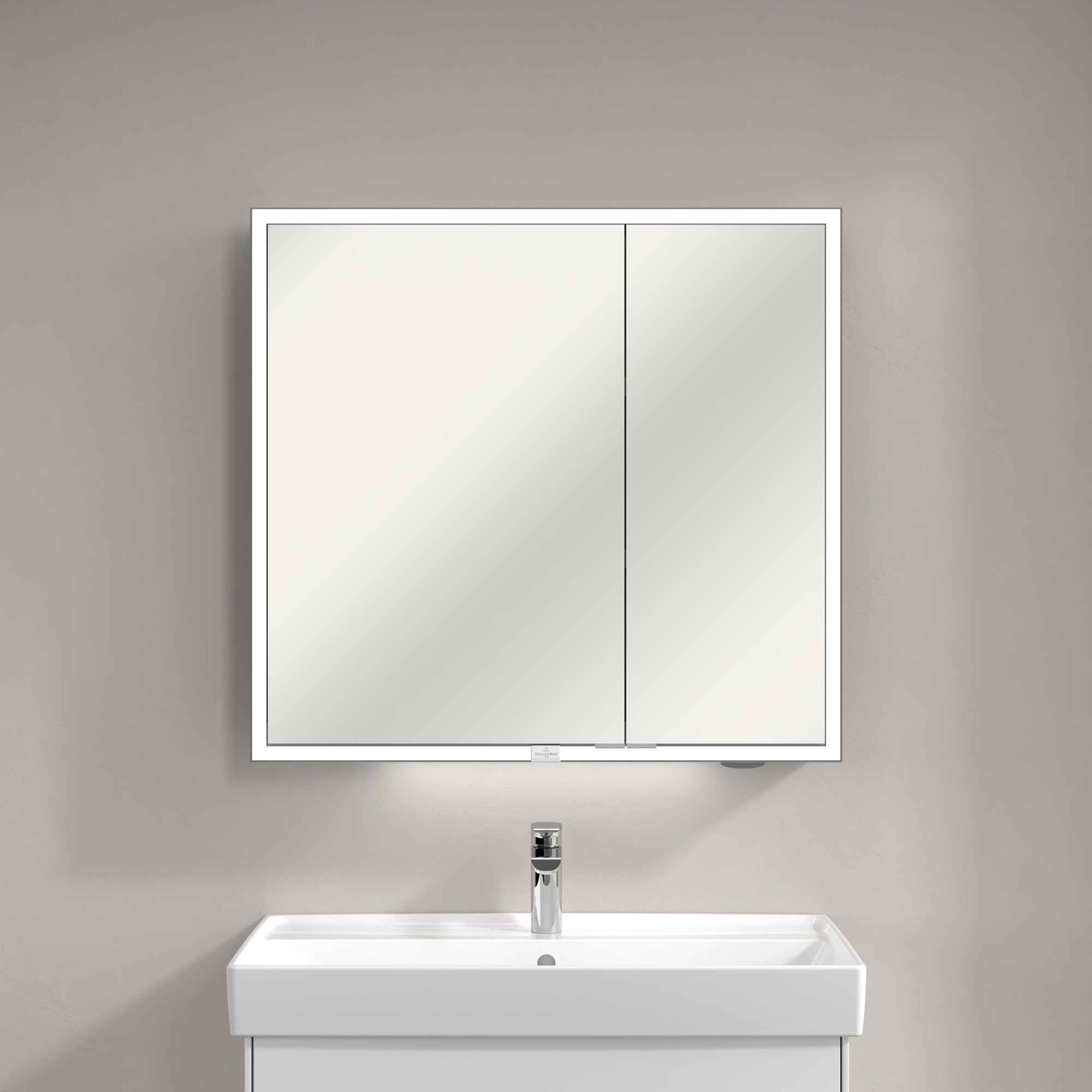 My View Now Opbouw Spiegelkast, met verlichting, 800x750x168mm