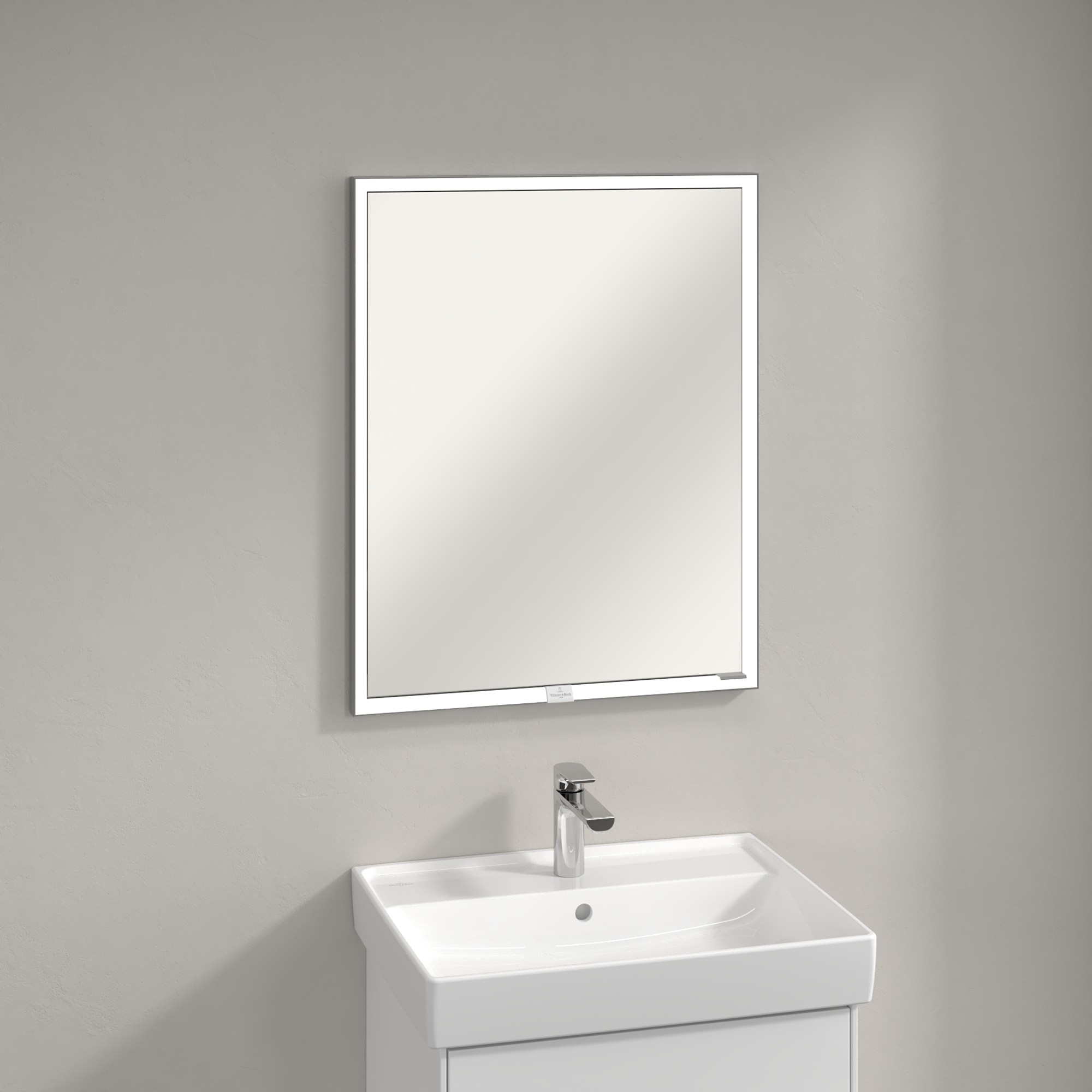 My View Now Built-in mirror cabinet, with lighting, 600x750x168mm