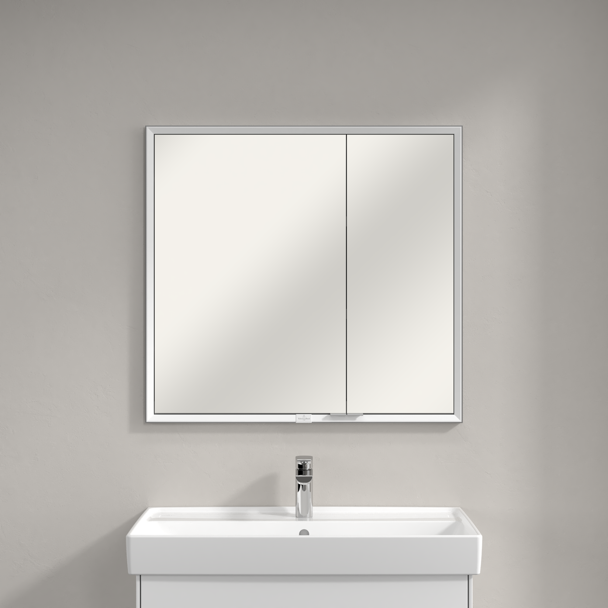 My View Now Built-in mirror cabinet, with lighting, 800x750x168mm