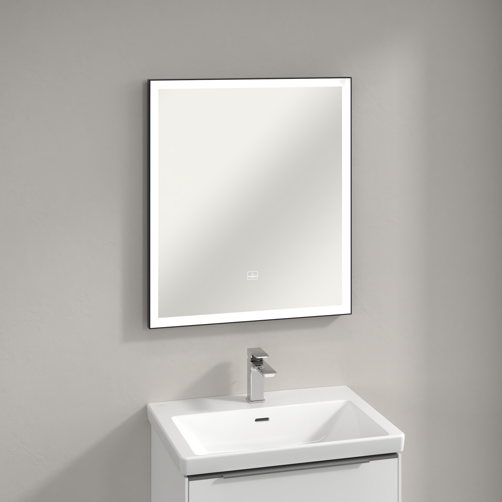 Subway 3.0 Miroir, avec éclairage, 650x750x47.5mm