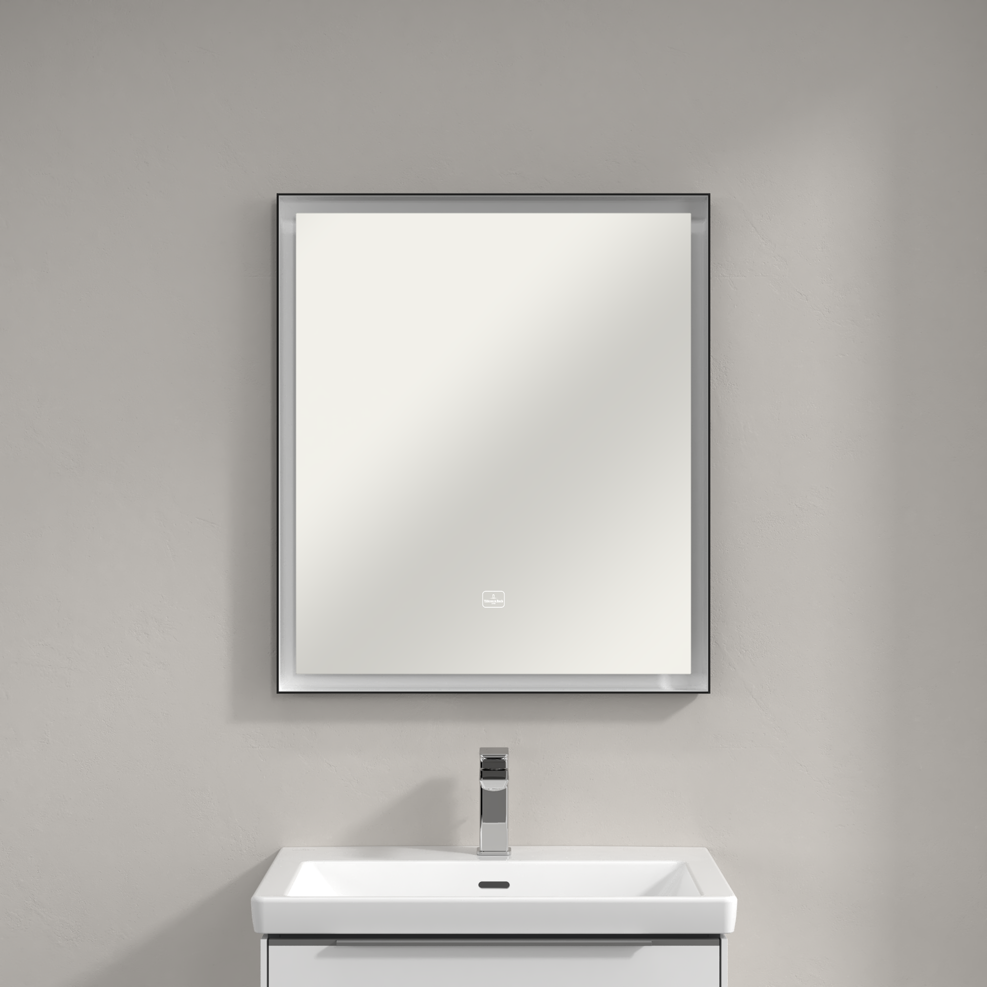 Subway 3.0 Miroir, avec éclairage, 650x750x47.5mm