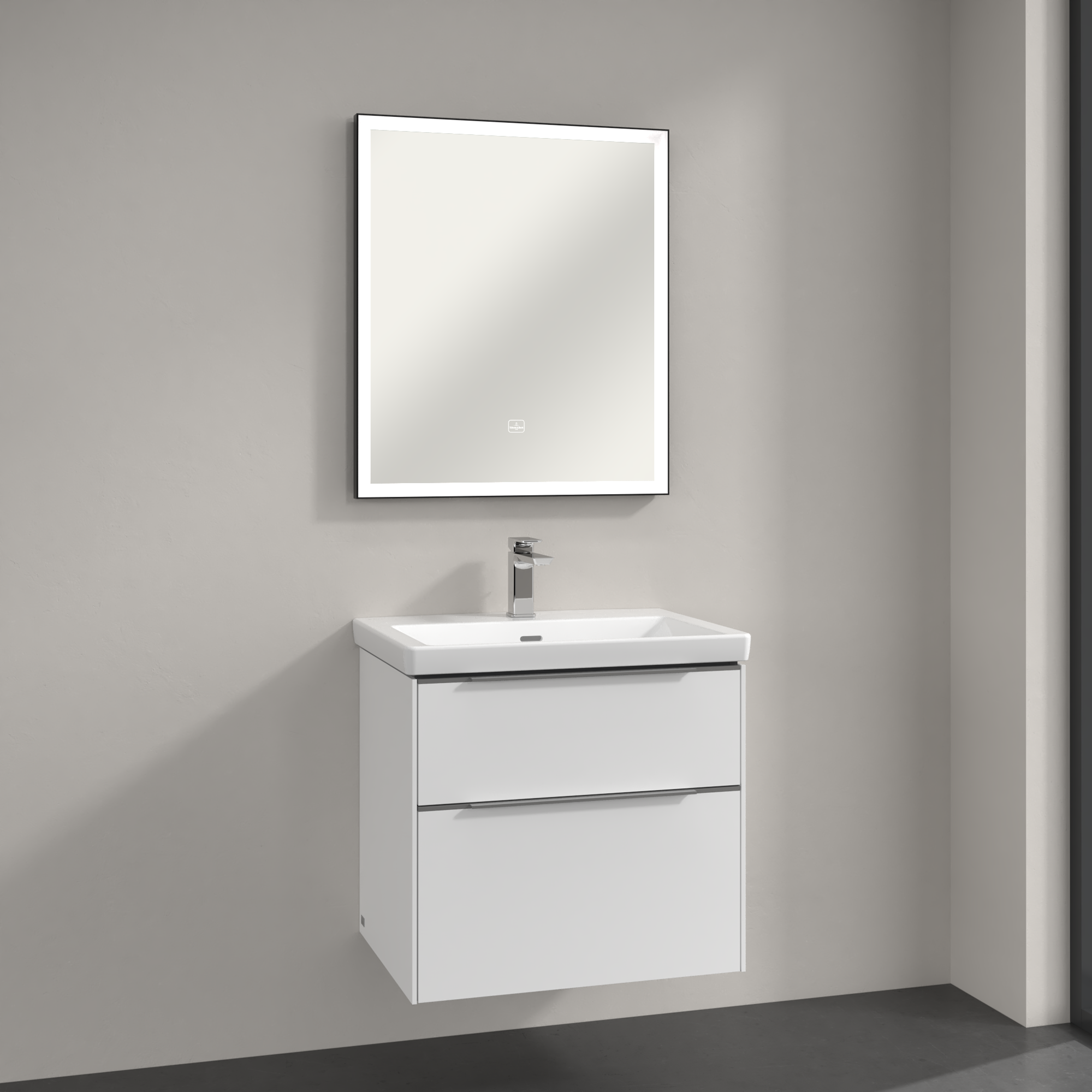 Subway 3.0 Miroir, avec éclairage, 650x750x47.5mm