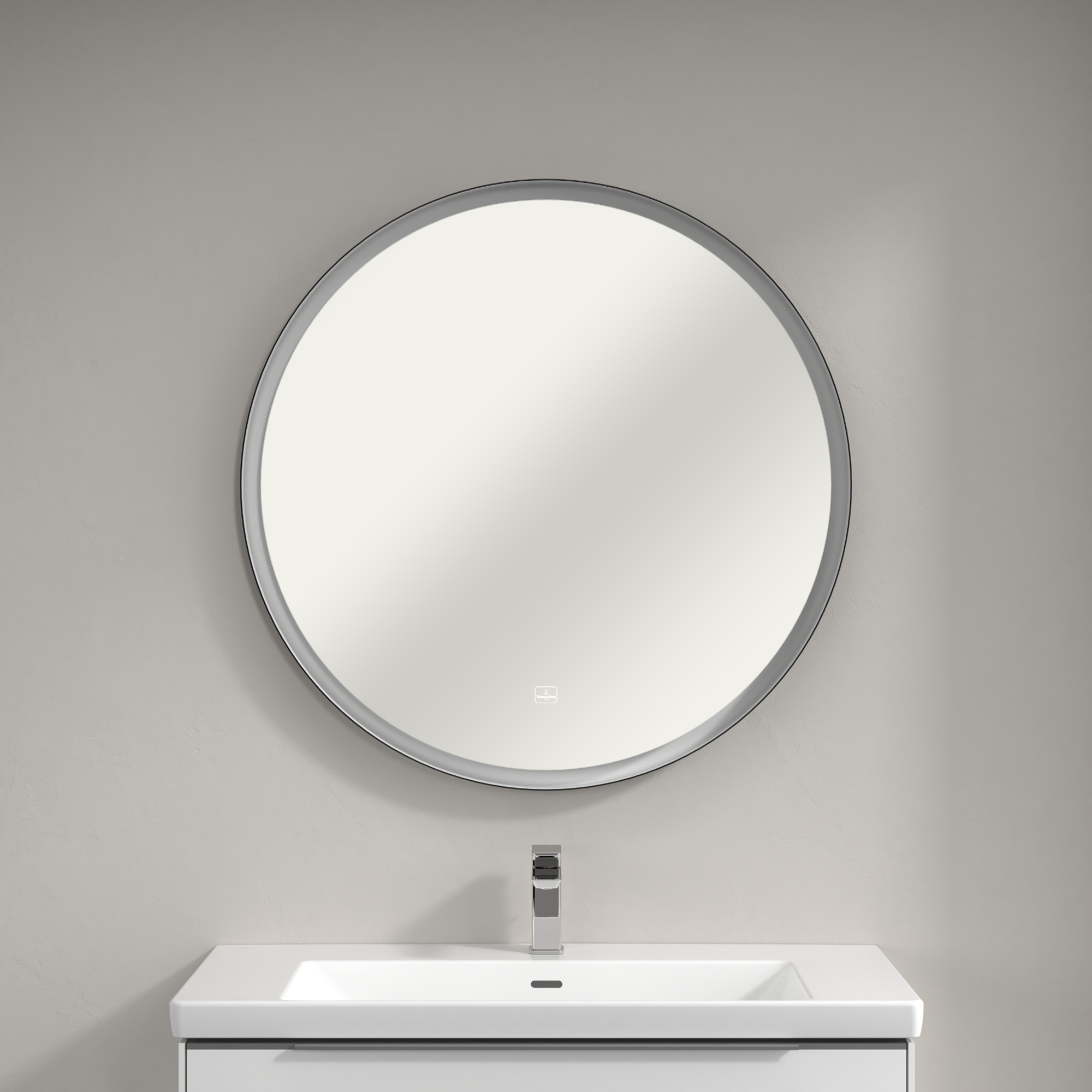 Subway 3.0 Miroir, avec éclairage, 910x910x45mm