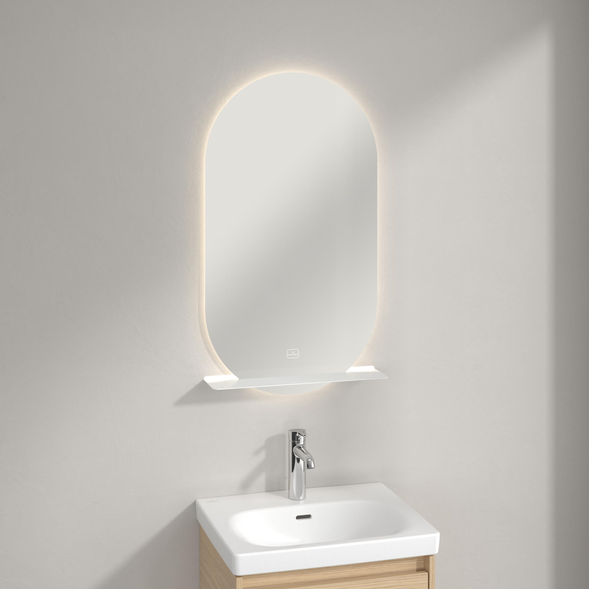 More to See Lite Miroir, avec éclairage, 500x900x23mm