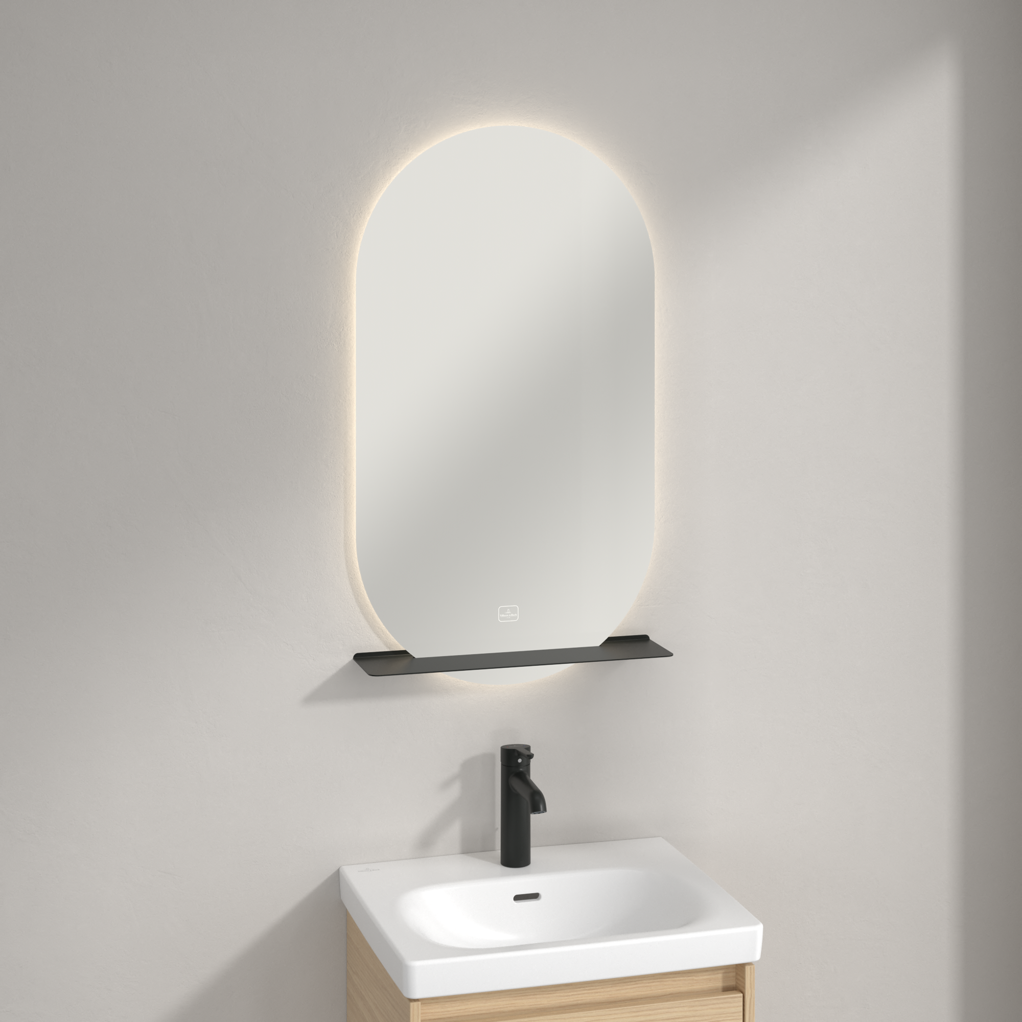 More to See Lite Miroir, avec éclairage, 500x900x23mm