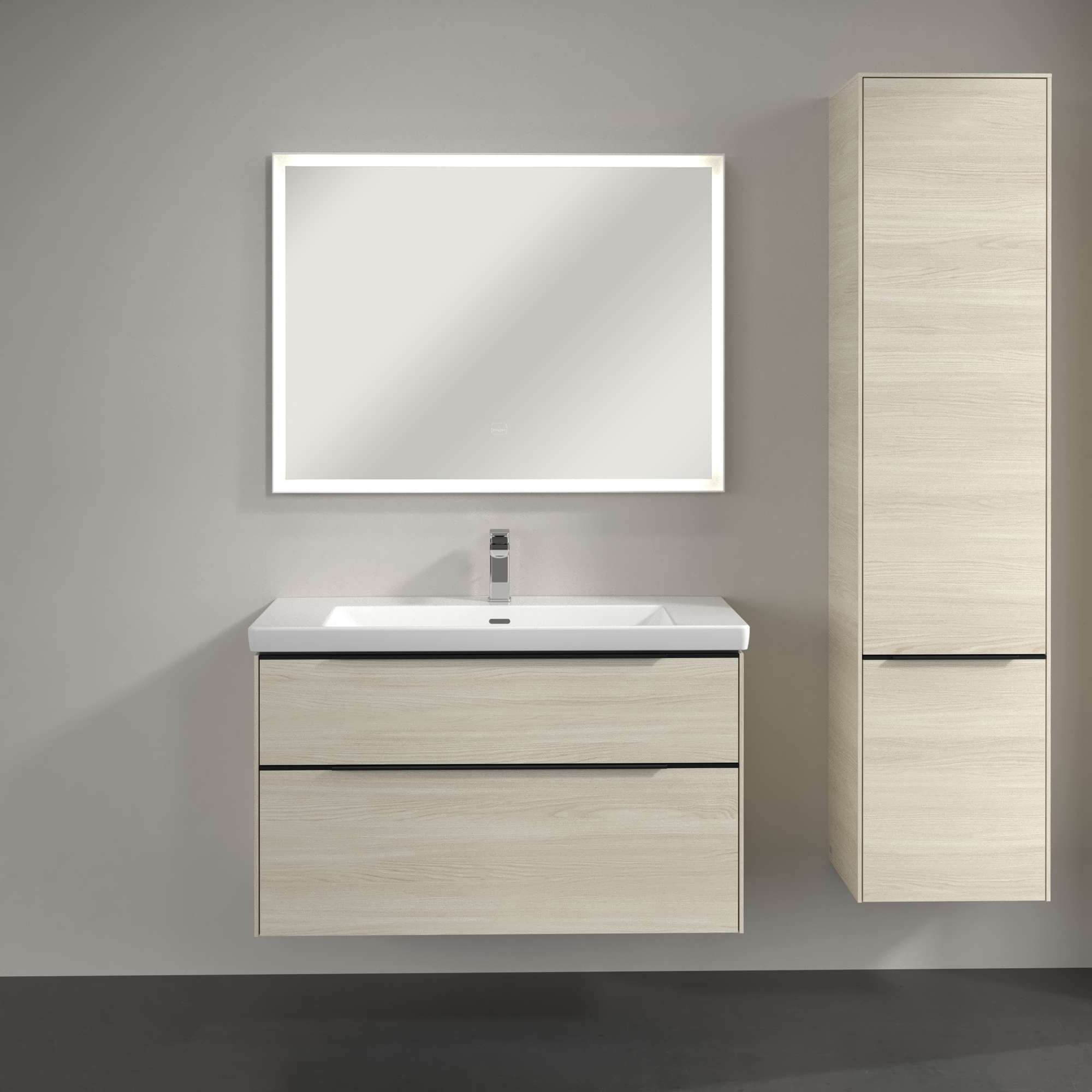 Subway 3.0 Tall cabinet, 2 doors, 400x1710x346mm, Body: White Oak, Front: White Oak