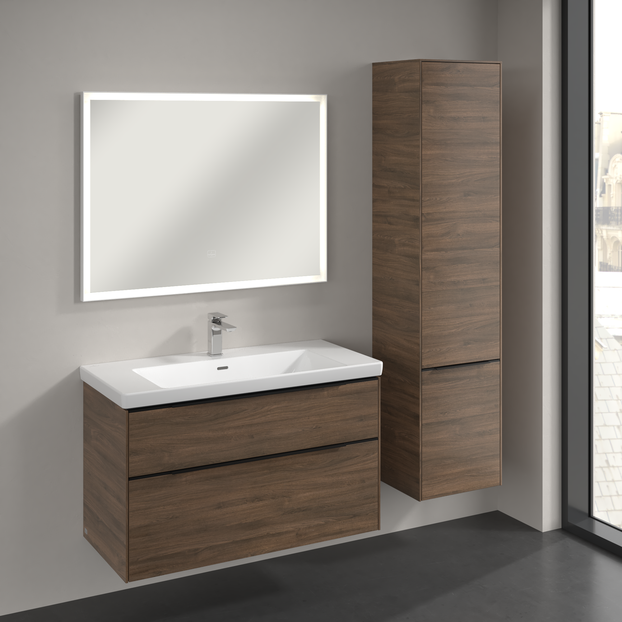 Subway 3.0 Hochschrank, 2 Türen, 400x1710x346mm, Korpus: Arizona Oak, Front: Arizona Oak