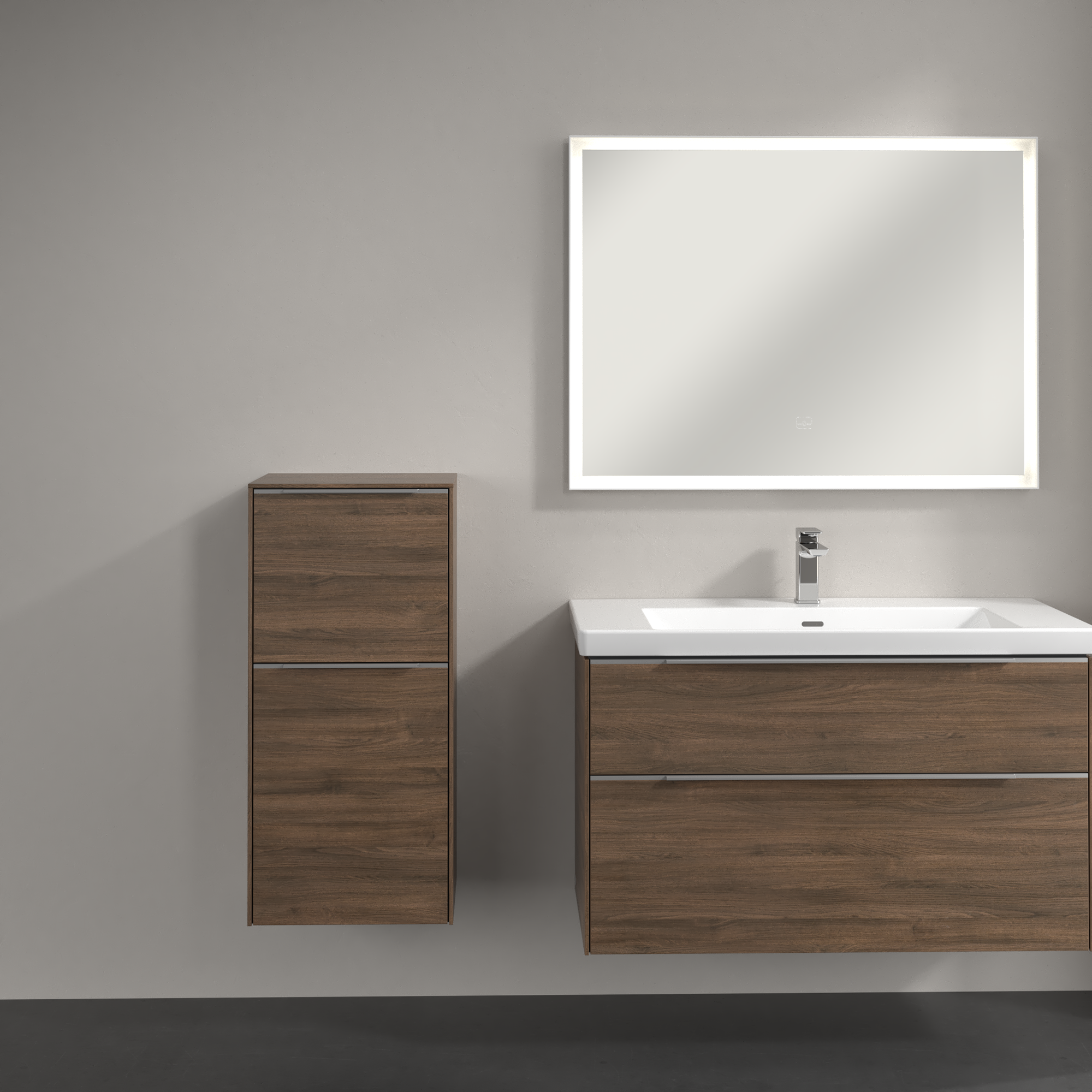 Subway 3.0 Side cabinet, 1 pull-out compartment, 1 door, 400x860x346mm, Body: Arizona Oak, Front: Arizona Oak