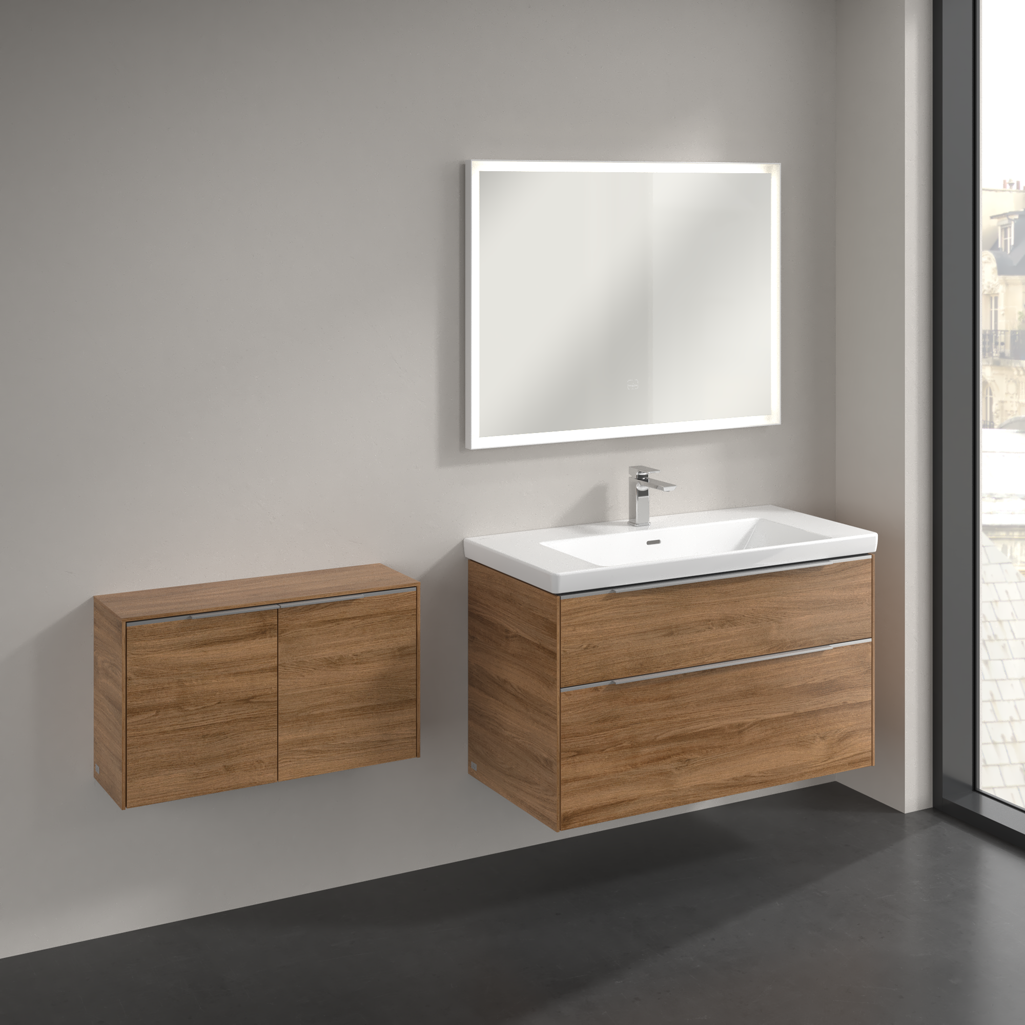 Subway 3.0 Sideboard, 2 doors, 728x423x240mm, Body: Oak Kansas, Front: Oak Kansas