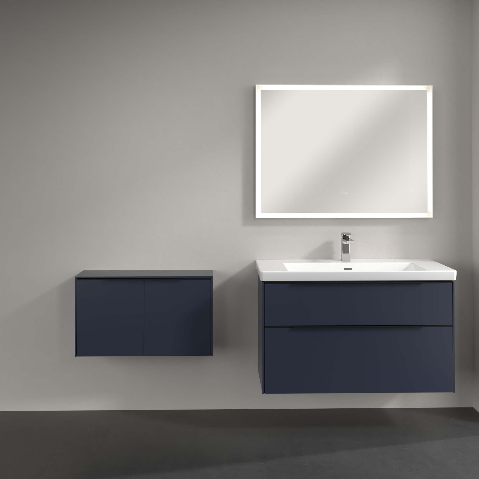 Subway 3.0 Sideboard, 2 doors, 728x423x240mm, Body: Marine Blue, Front: Marine Blue
