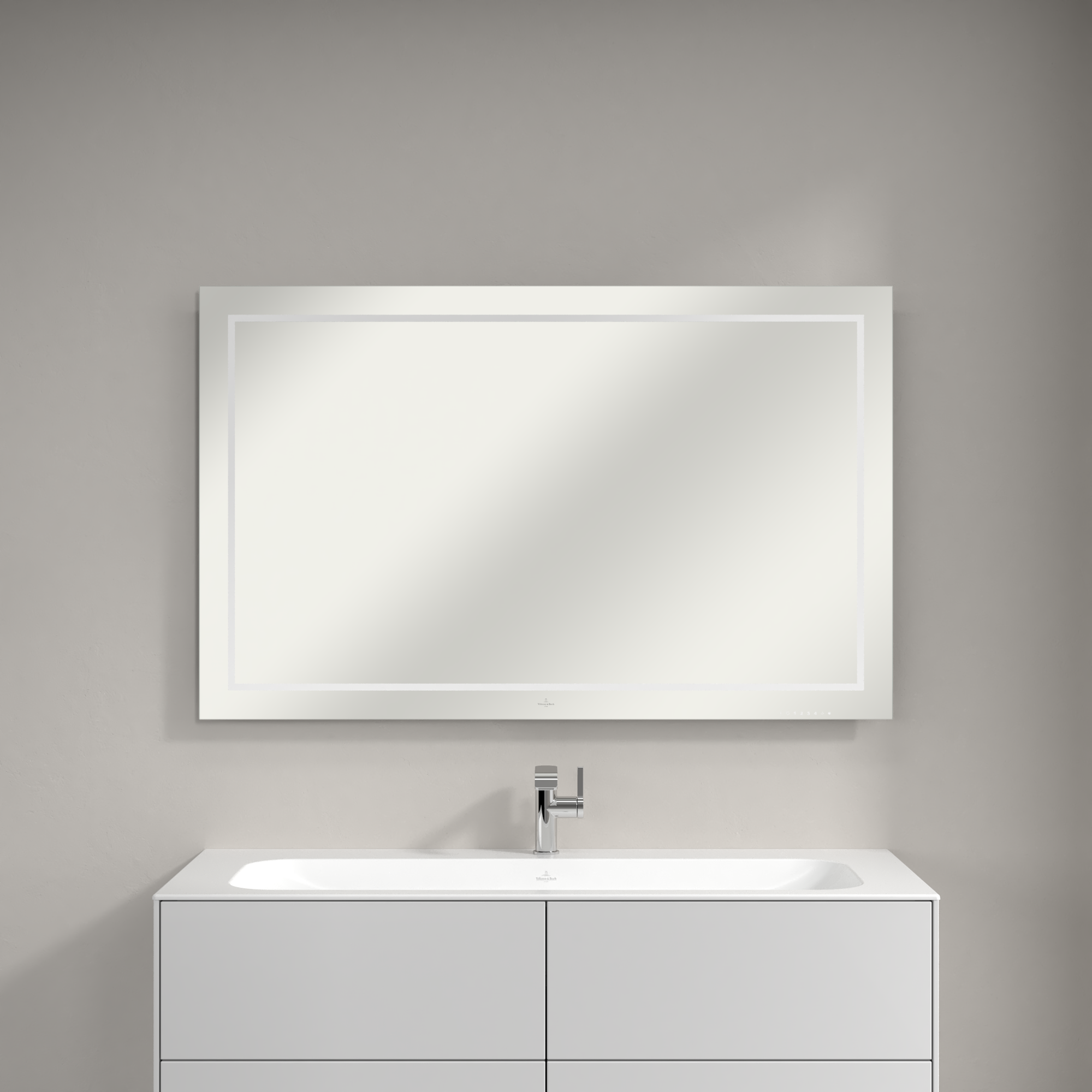 Finion Miroir, avec éclairage, 1200x750x45mm