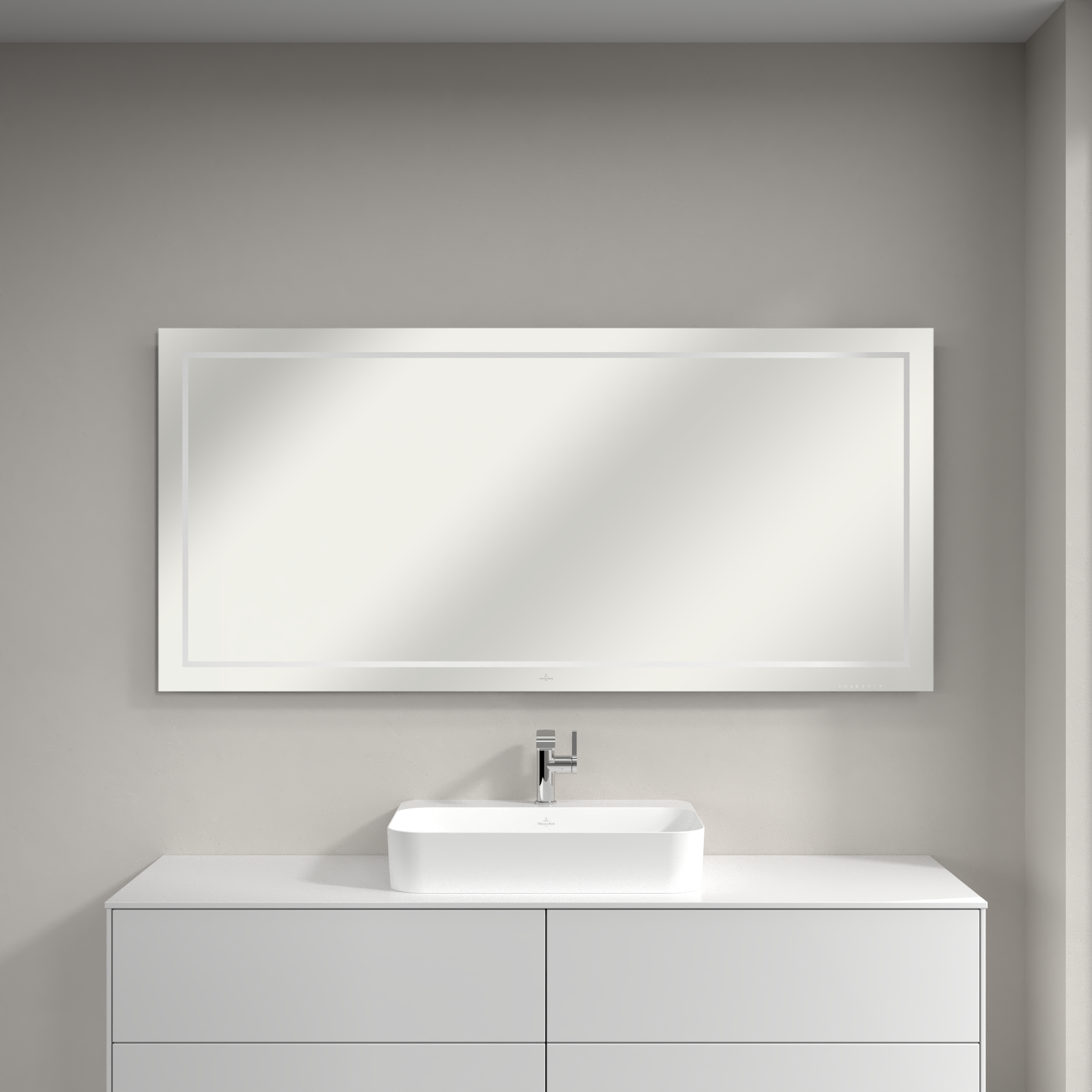 Finion Miroir, avec éclairage, 1600x750x45mm