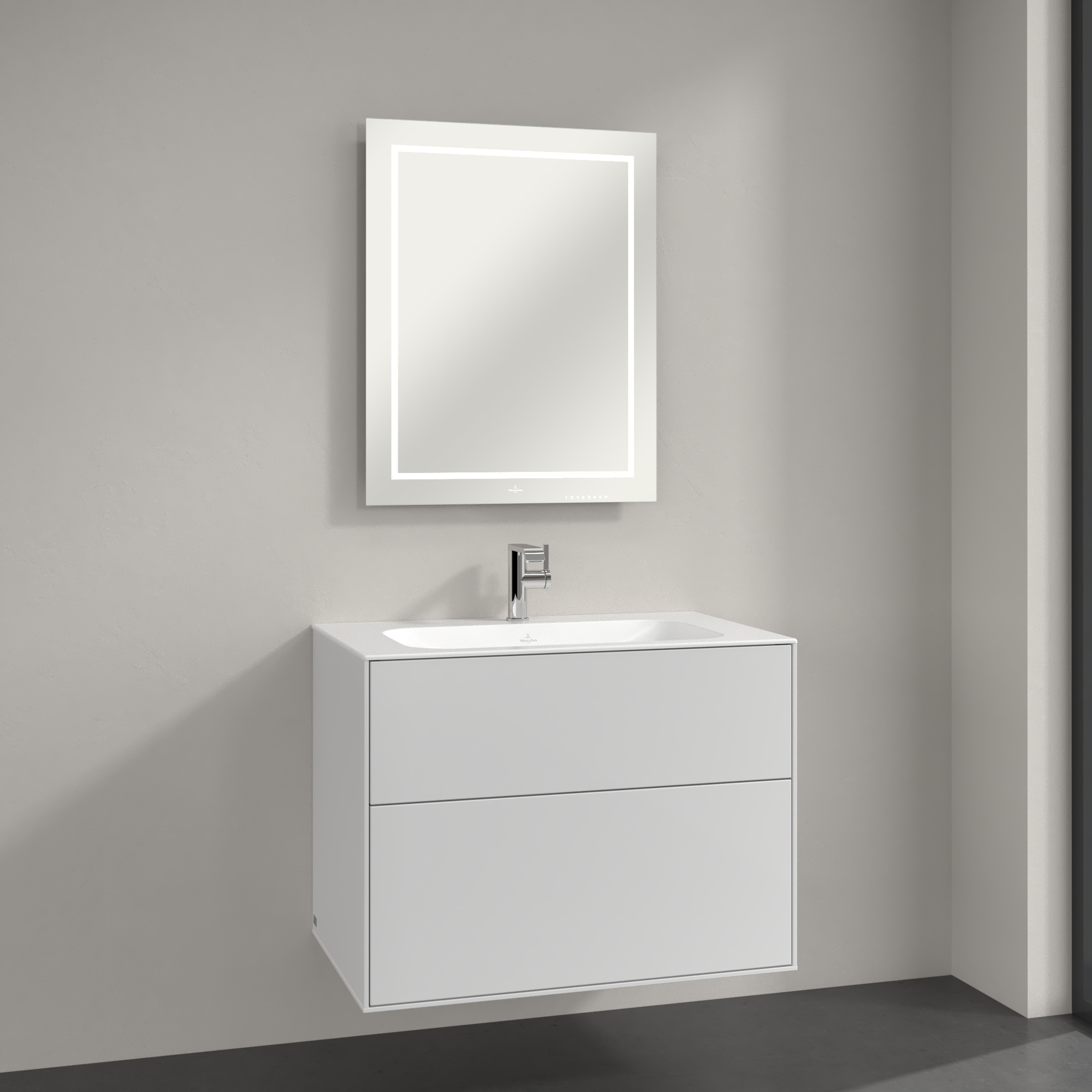 Finion Spiegel, met verlichting, 600x750x45mm