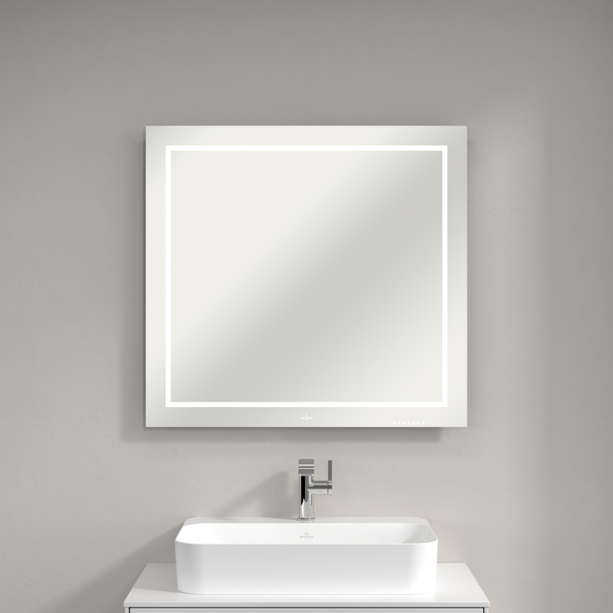Finion Mirror, with lighting, 800x750x45mm