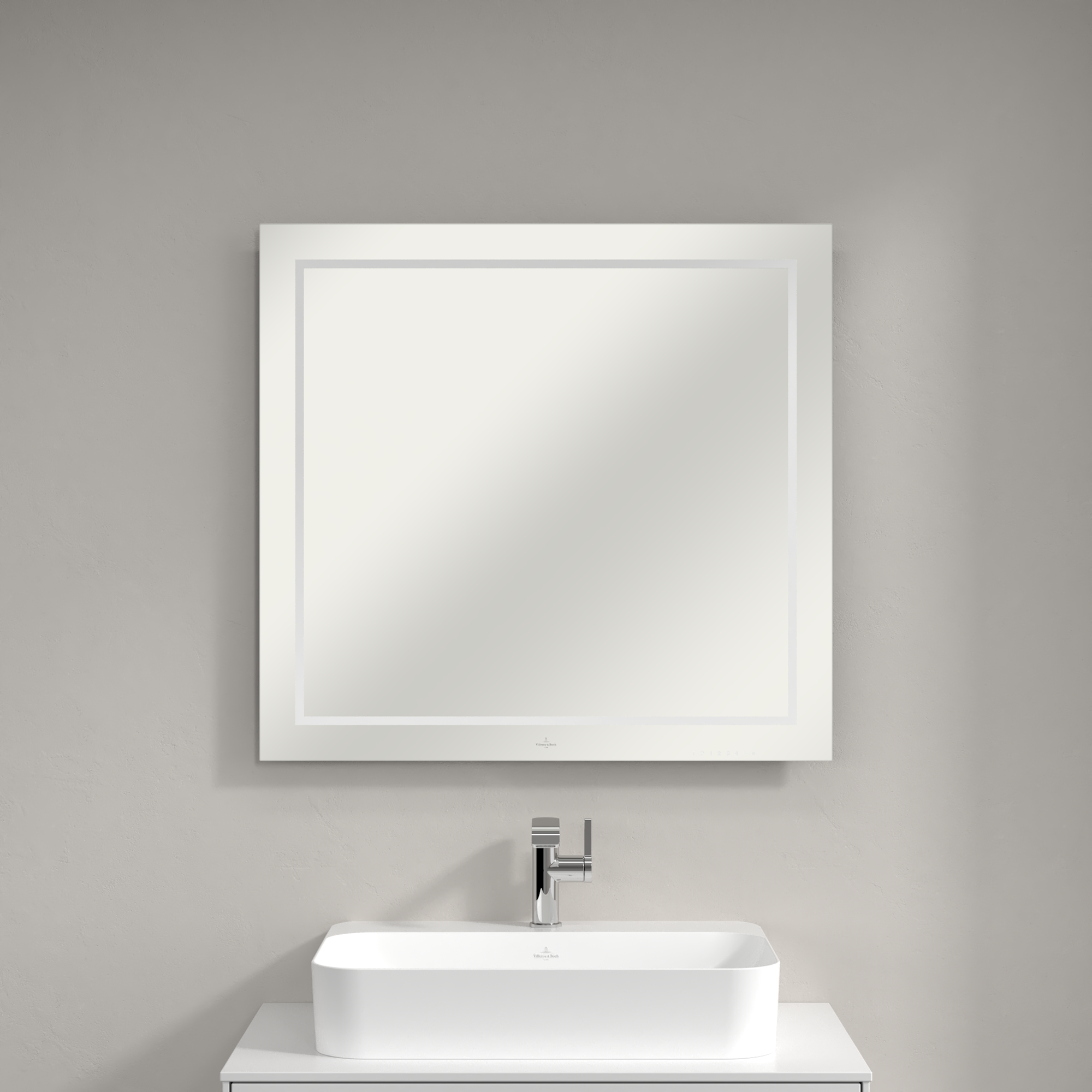 Finion Mirror, with lighting, 800x750x45mm