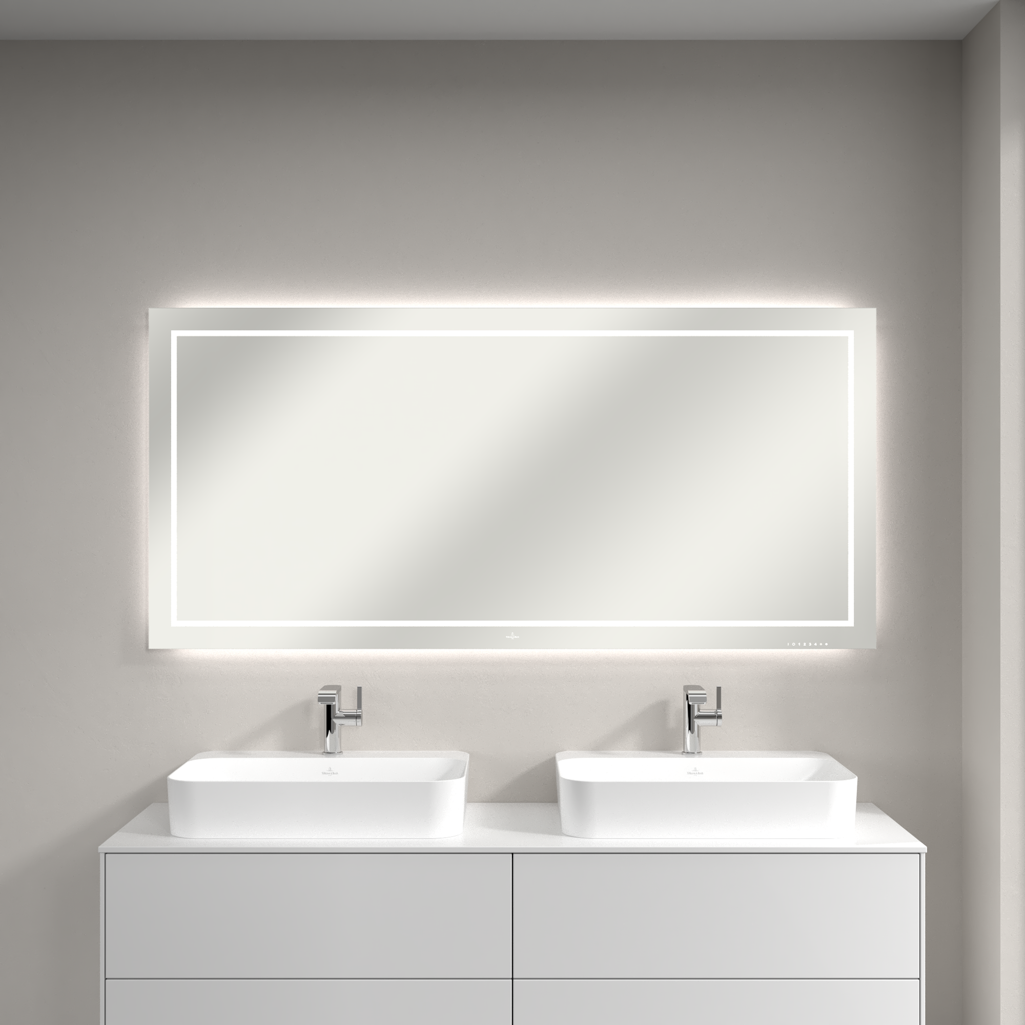 Finion Mirror, with lighting, 1600x750x45mm