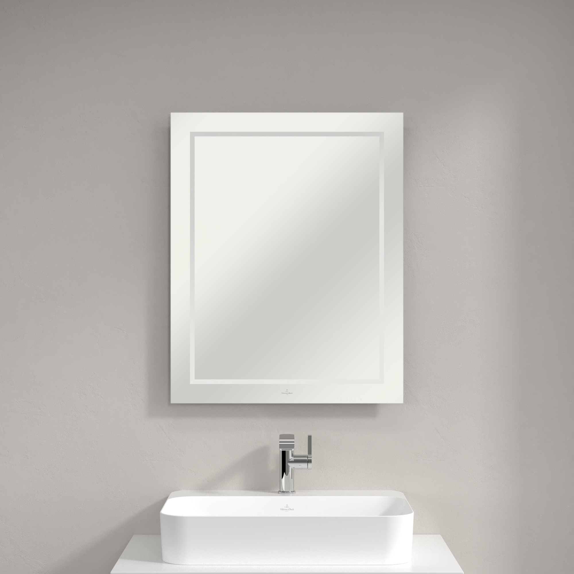 Finion Mirror, with lighting, 600x750x45mm